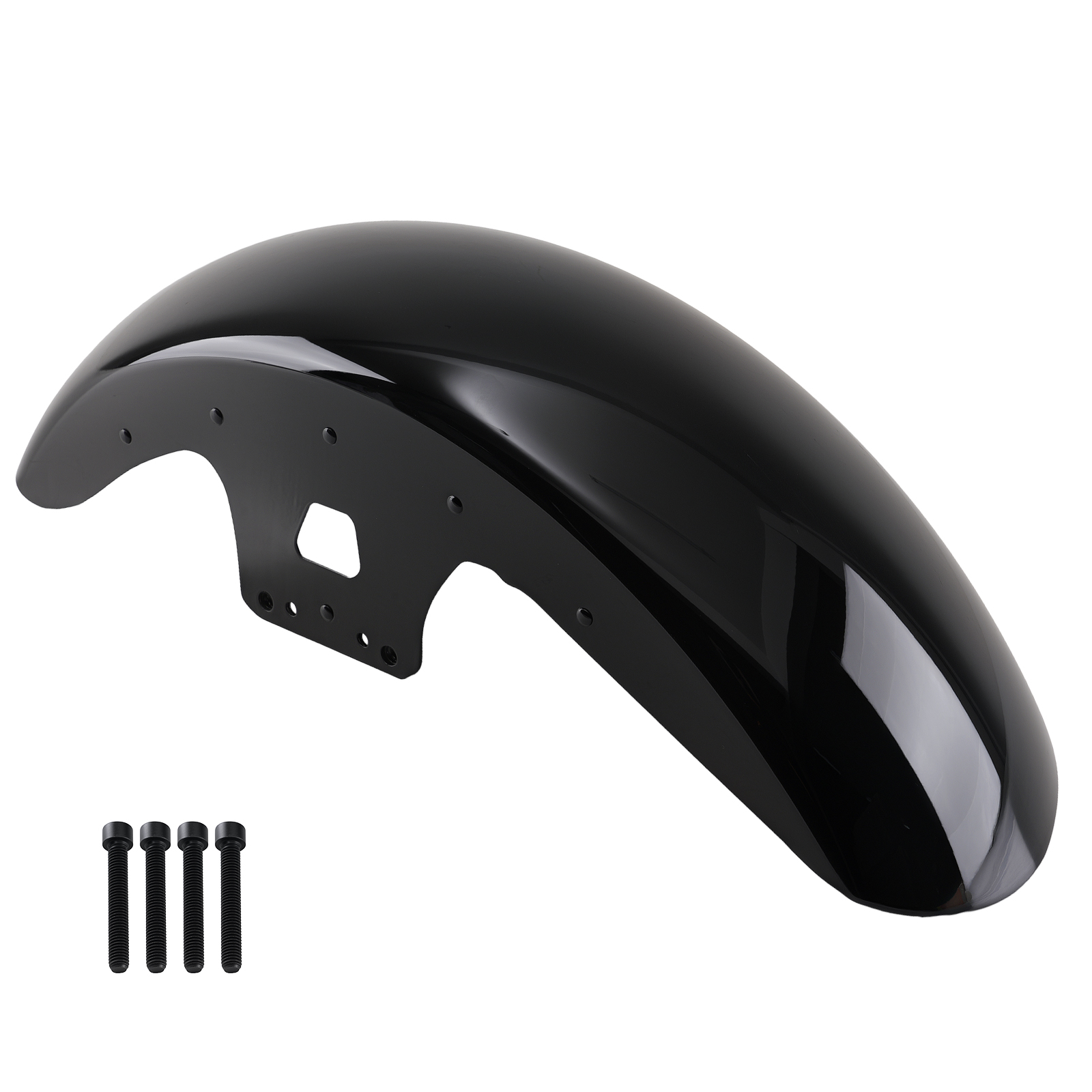 Front Fender for Harley Electra Glide Road King 2014-later 19 Inch Black Iron