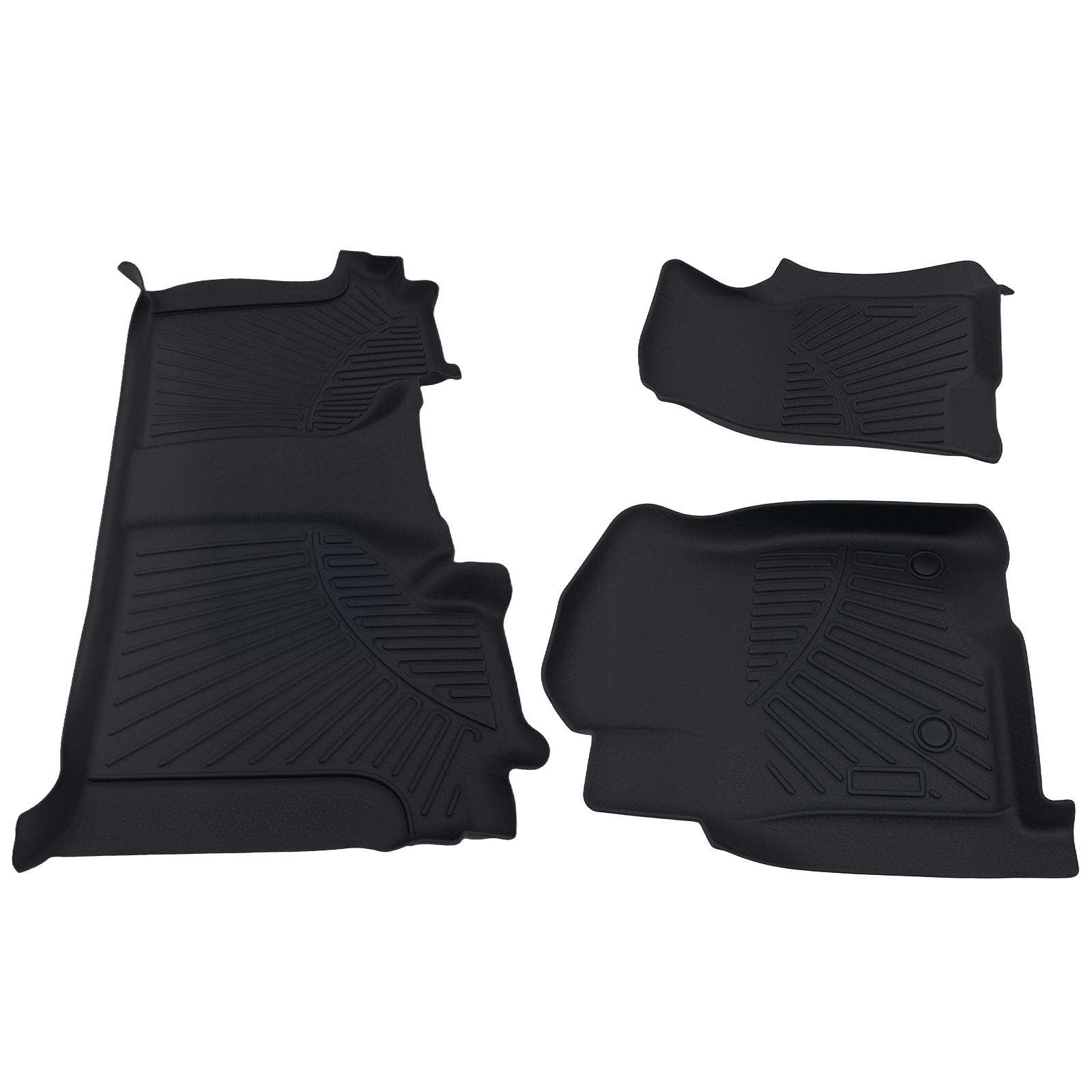 TPE Floor Mat Liners For Chevrolet Silverado 2020-25 All Weather Waterproof QME