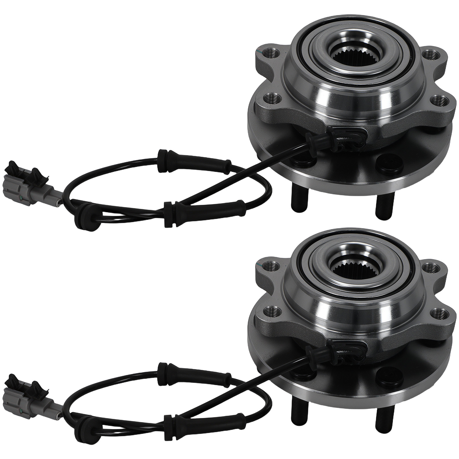 Pair Front Wheel Hub Bearing Assembly for Nissan Xterra 4x4 2005 - 2015