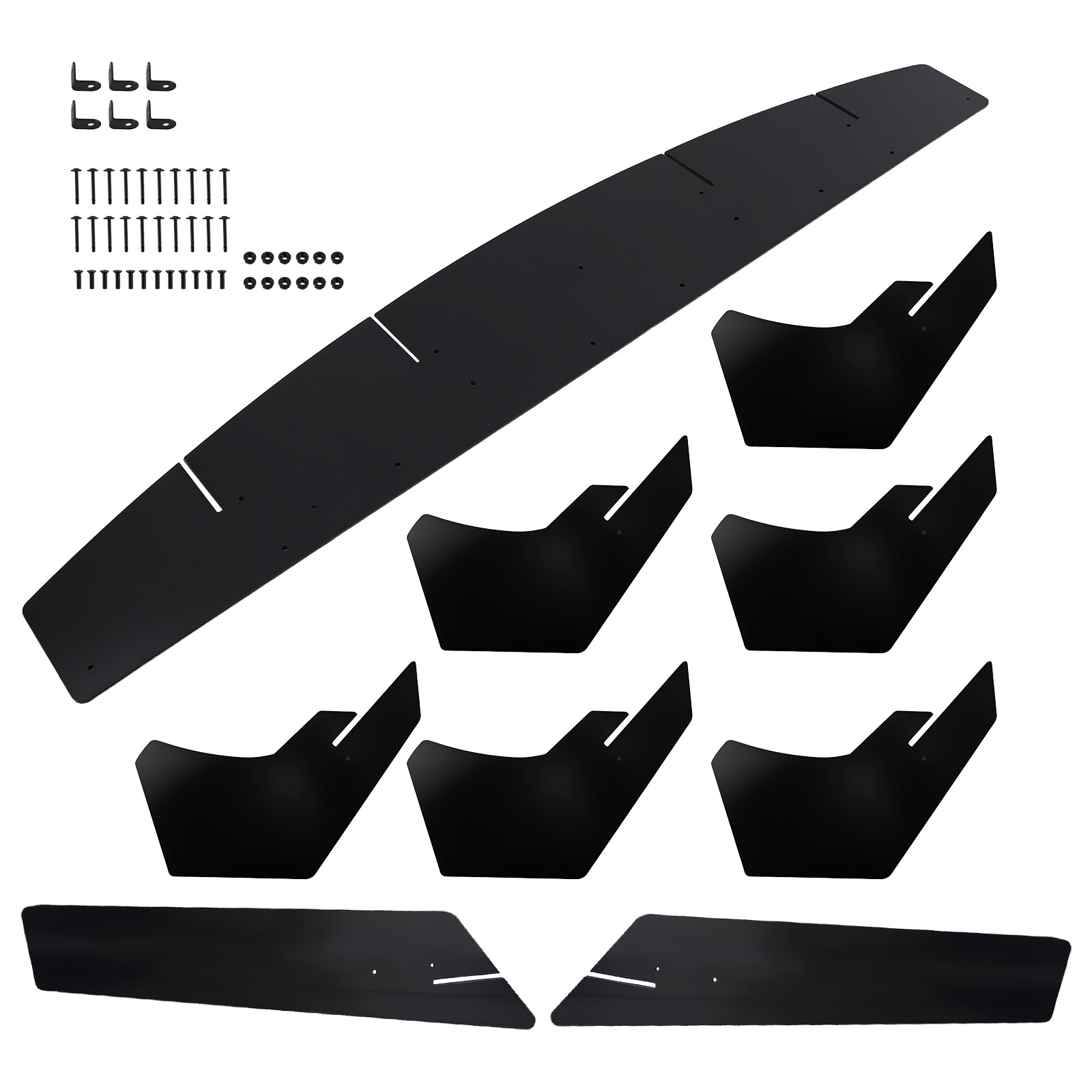 Rear Diffuser Kit for Ford Mustang 2015-2023 PP Material Black Single Exit