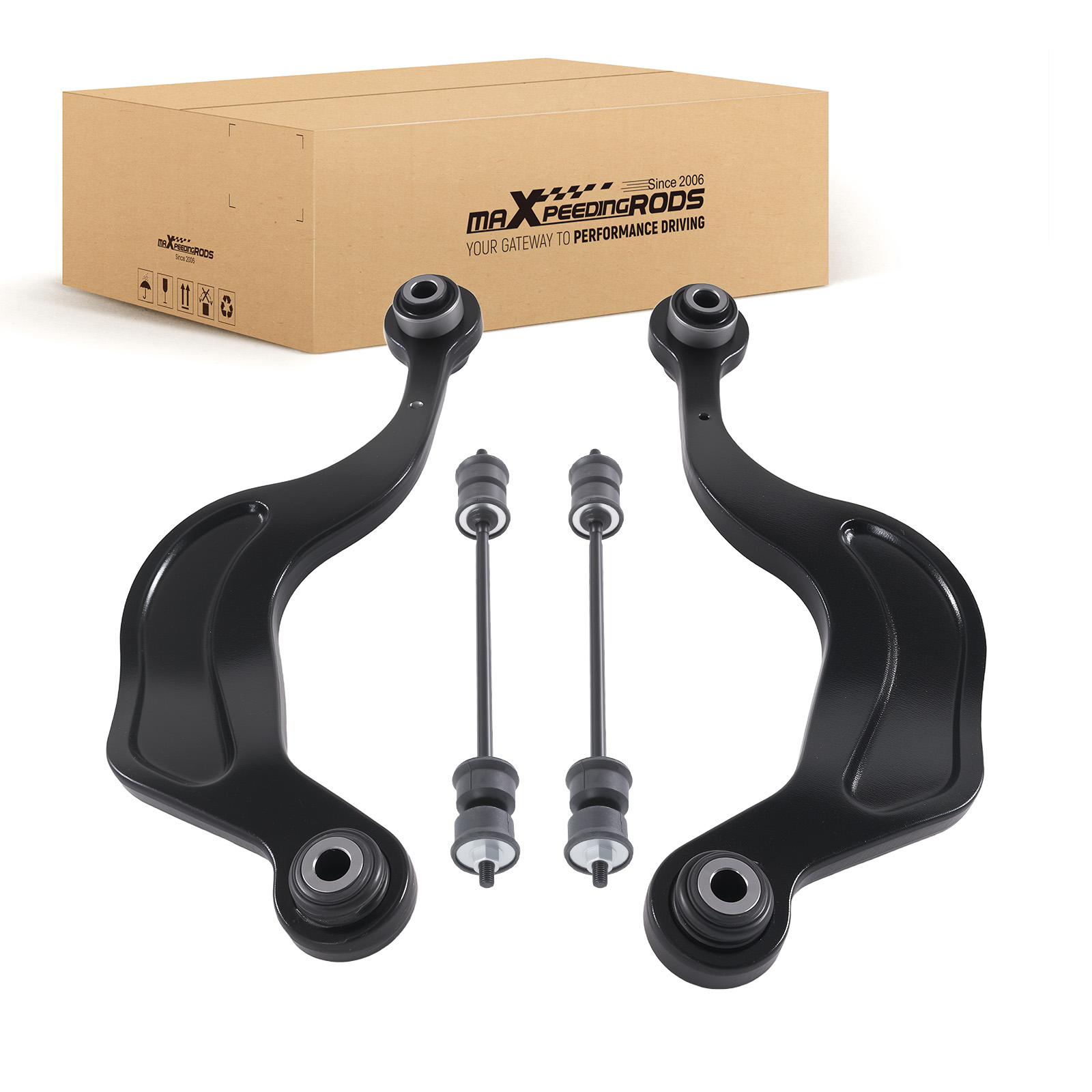 Rear Upper Rearward Control Arms Sway Bar End Links For 2007-2016 GMC Acadia