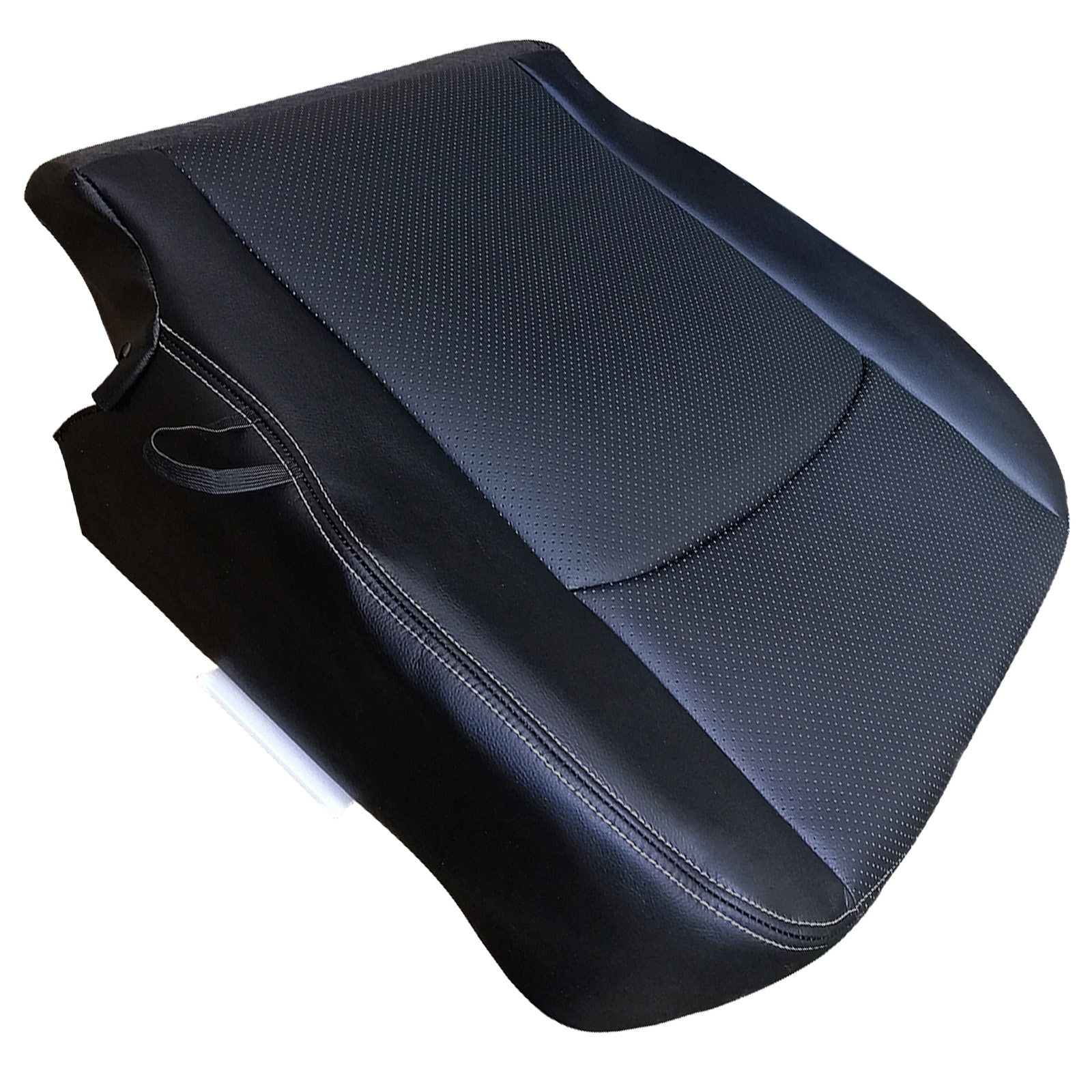Black Leather Front Seat Cover for Dodge Ram 1500 Sport Crew Cab 2013-2018