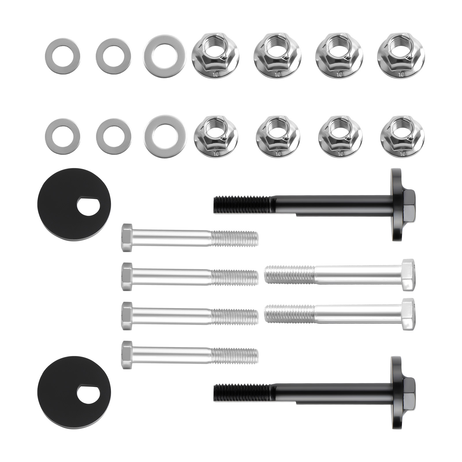 Complete Front Control Arms Cam Bolts & Hardware Kit Fit 1994-99 Dodge Ram 4x4