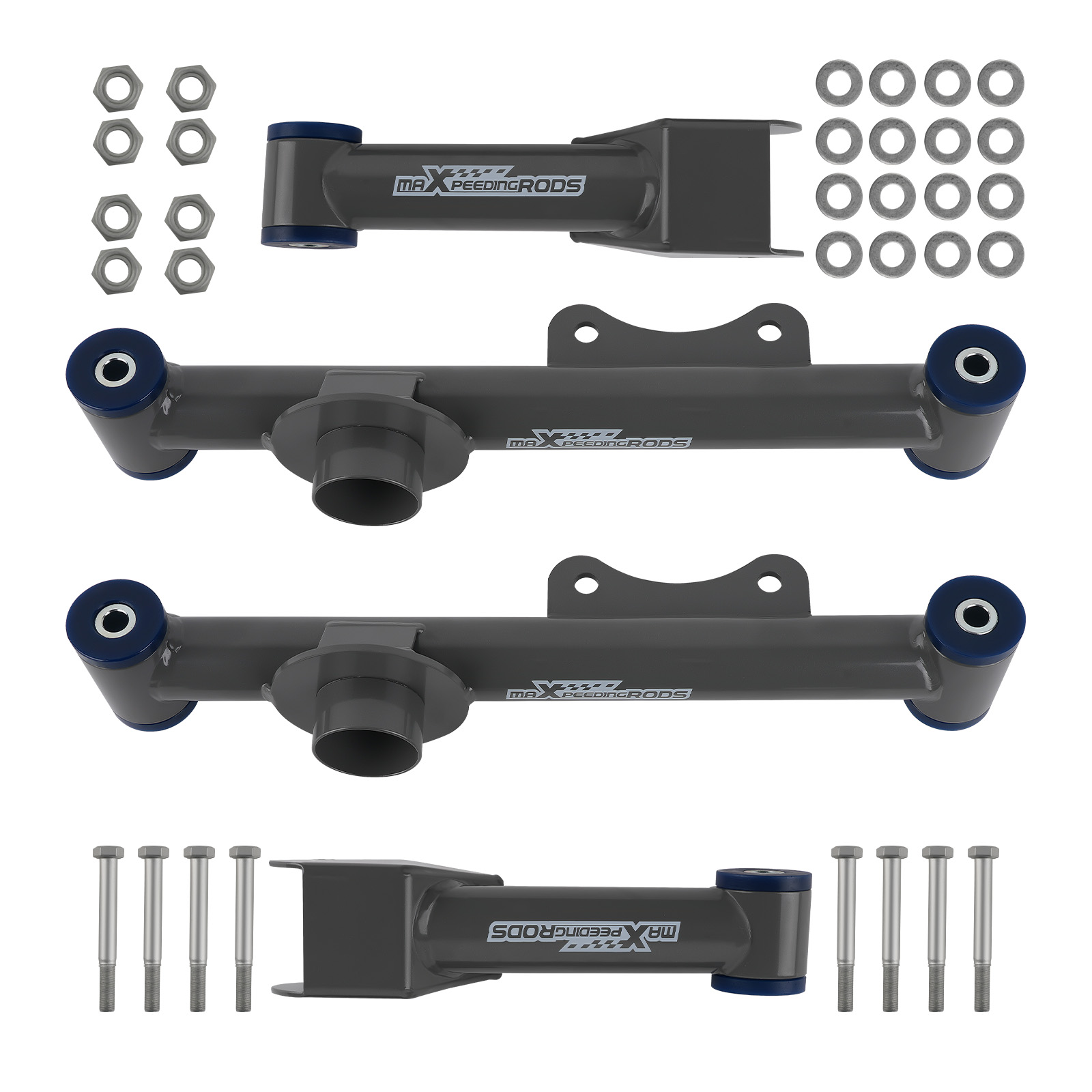 Set of 4 Tubular Rear Control Arms Kit for Ford Mustang 4CYL 6CYL 8CYL 1979-2004