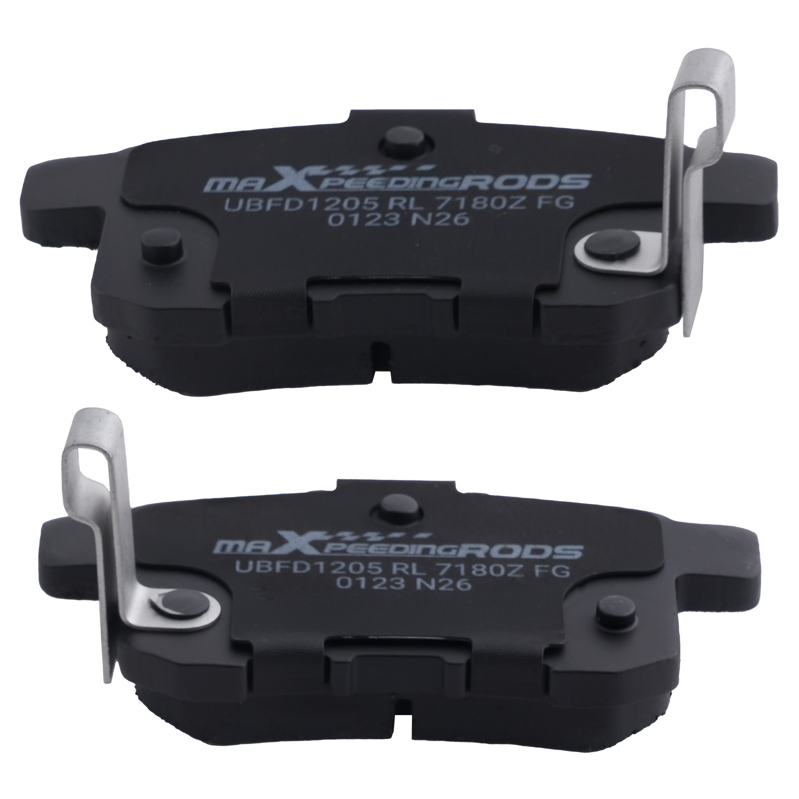 Front&Rear Ceramic Brake Pads Kit for Honda Accord 2013-2017 D1451 w/Hardware