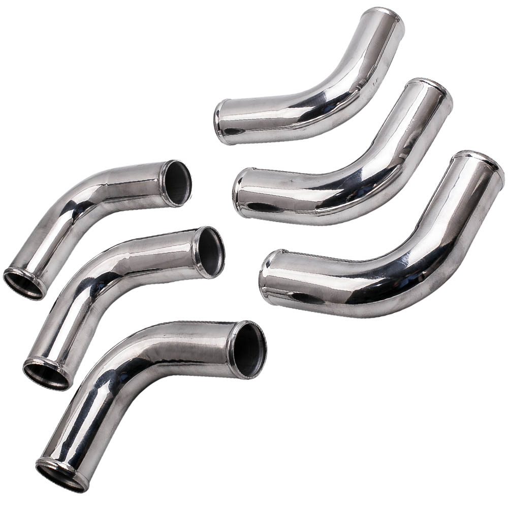 UNIVERSAL TURBO BOOST INTERCOOLER PIPE KIT 2.5" 64mm 12 PCS Aluminum