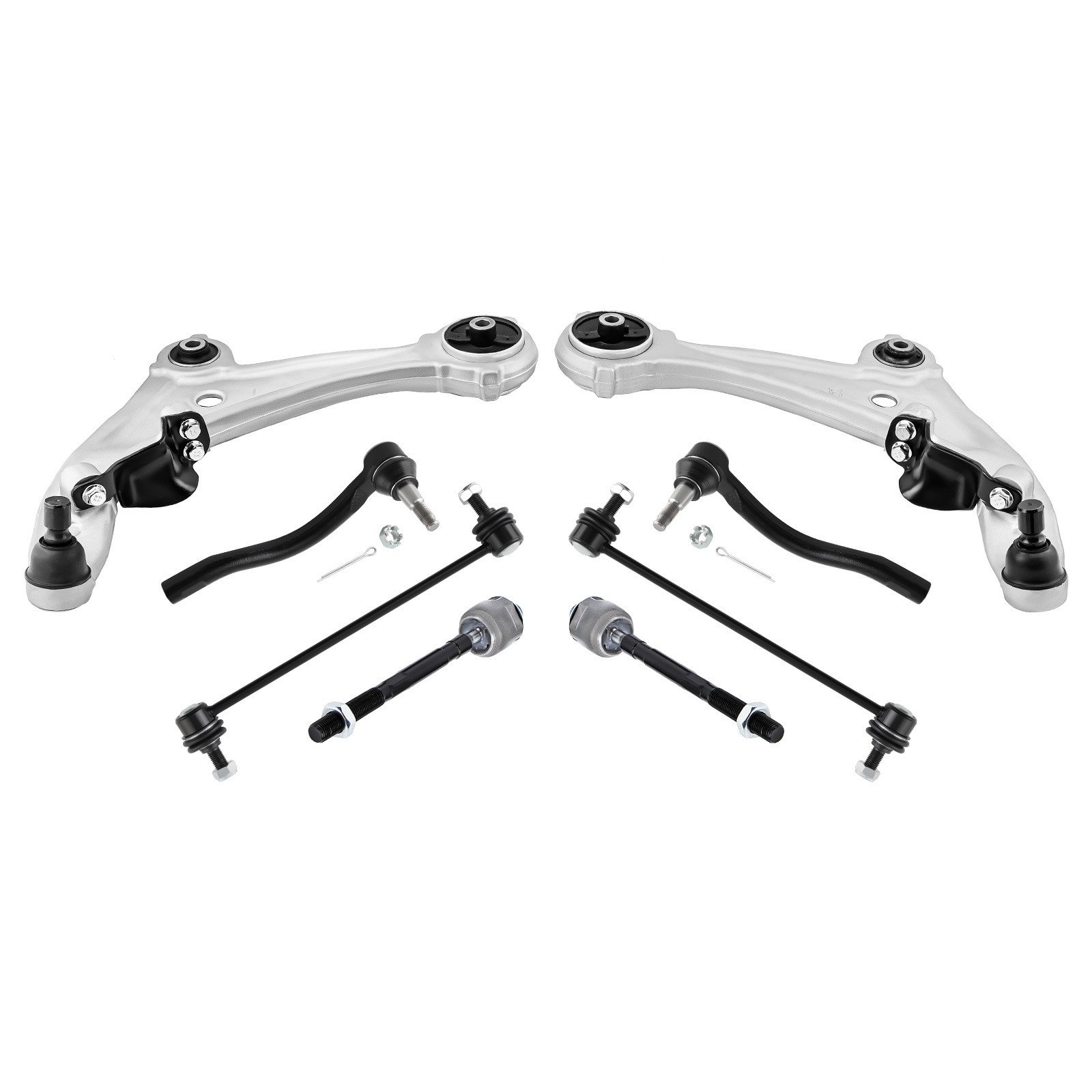 Front Struts w/ Coil Spring + Lower Control Arms for Nissan Altima 2007-2013