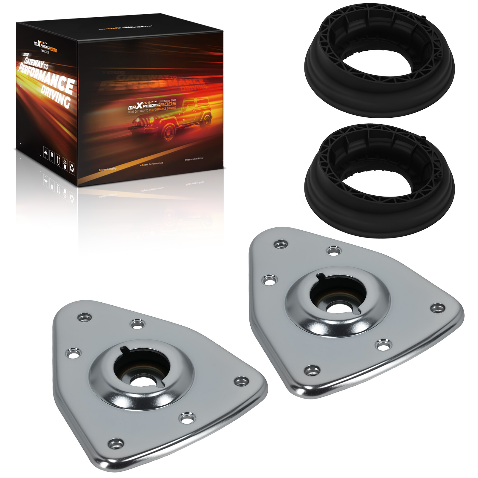 2x Federbeinlager Wälzlager for Peugeot 3008 5008 308 508 9800479780 3637402