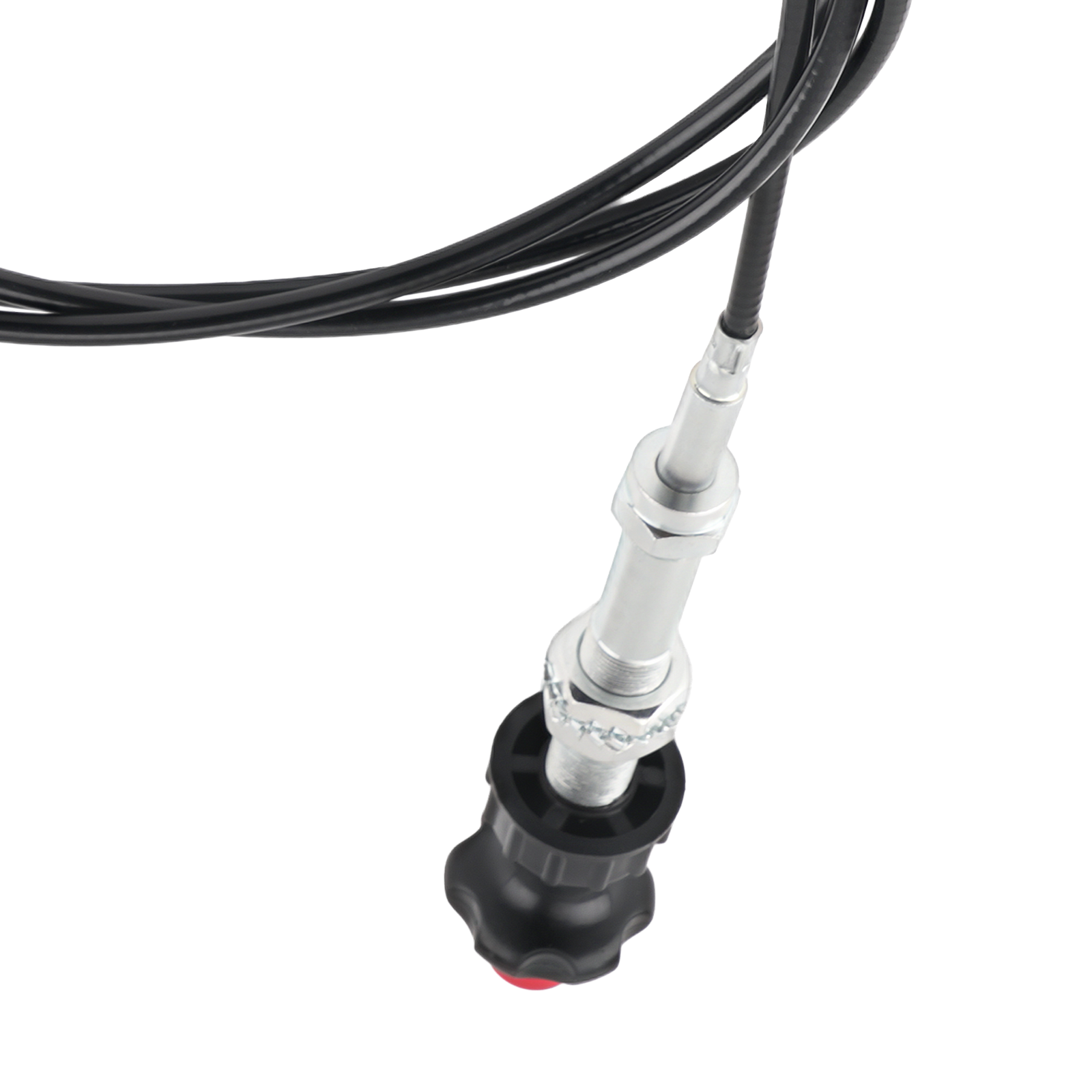 Adjustable Lock Control Cable with 2-in. Black Knob 10 FT Length 55204 Black New