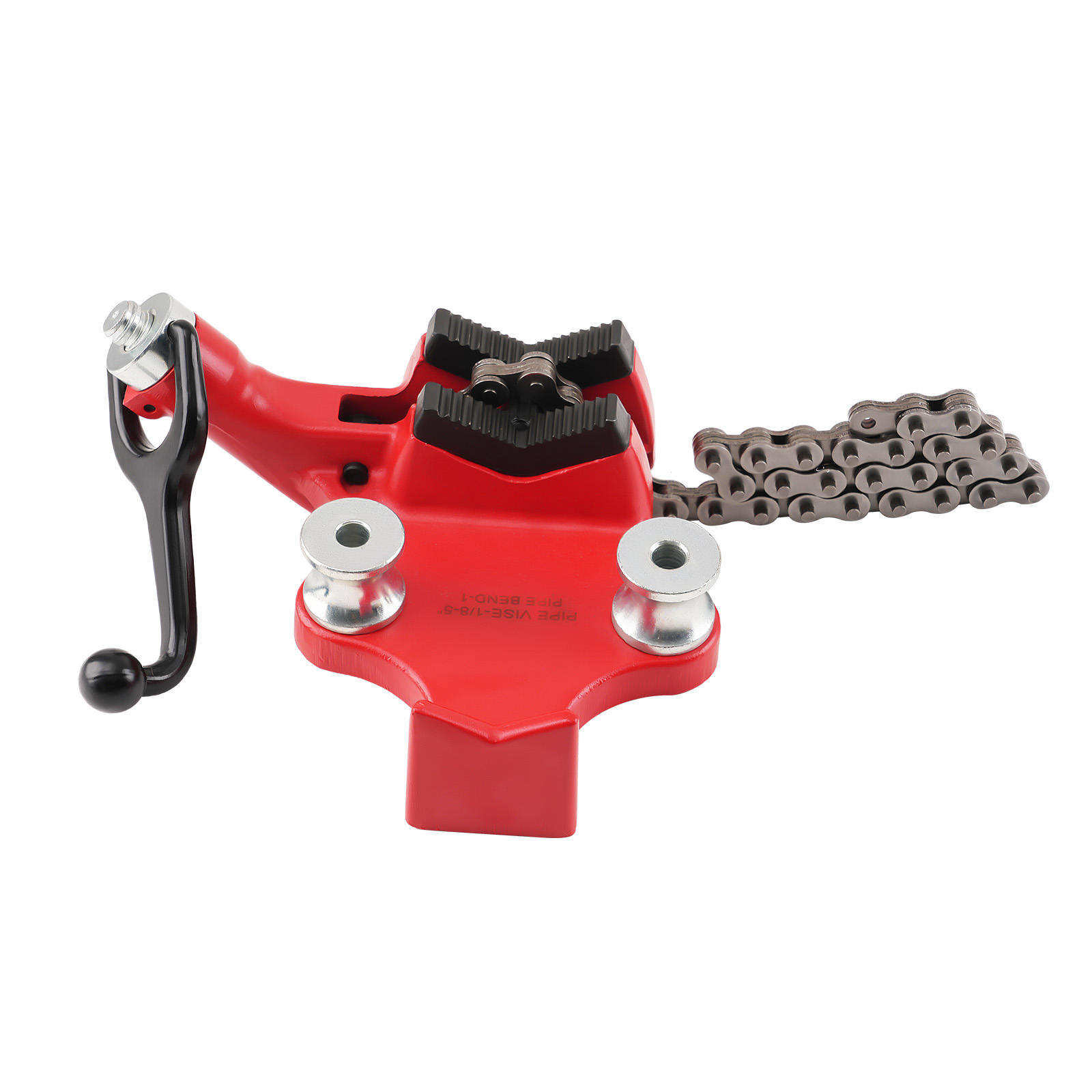 Bench Chain Vise Cast Iron Pipe Holder 1/8