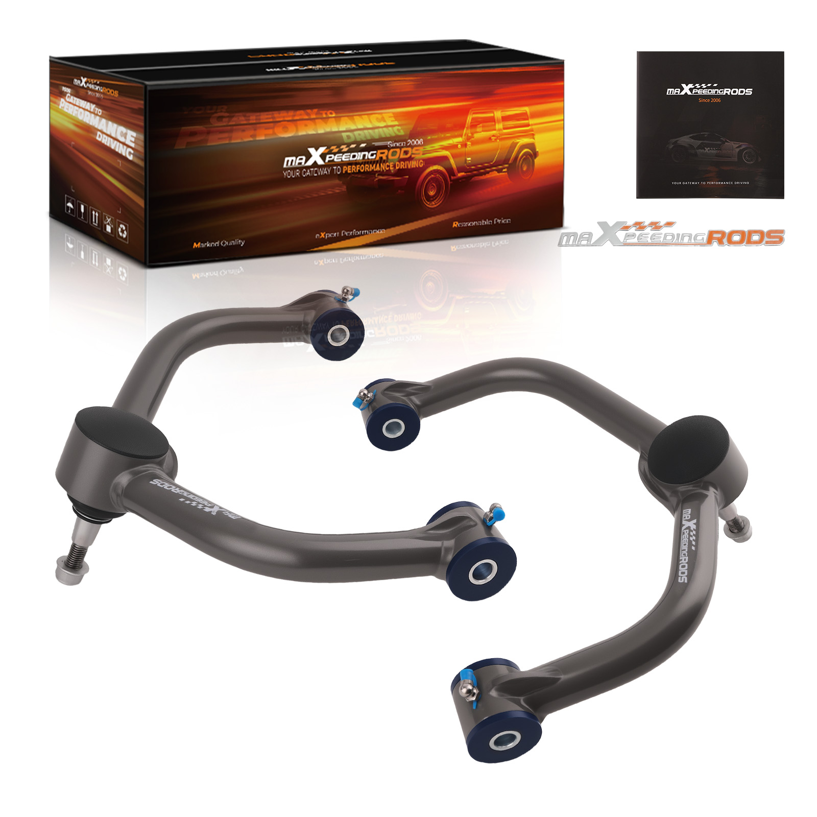 Double Front Upper Control Arms 2-4'' Lift For Dodge Ram 1500 4WD 2006 2007-2023