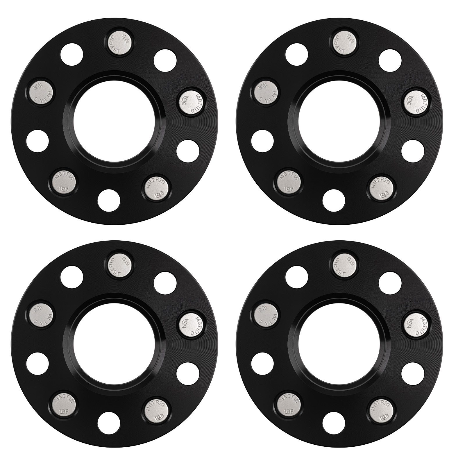 4pc 20mm Wheel Spacer Kit for Kia/Hyundai 5x114.3 67.1mm Hub M12x1.5 Set