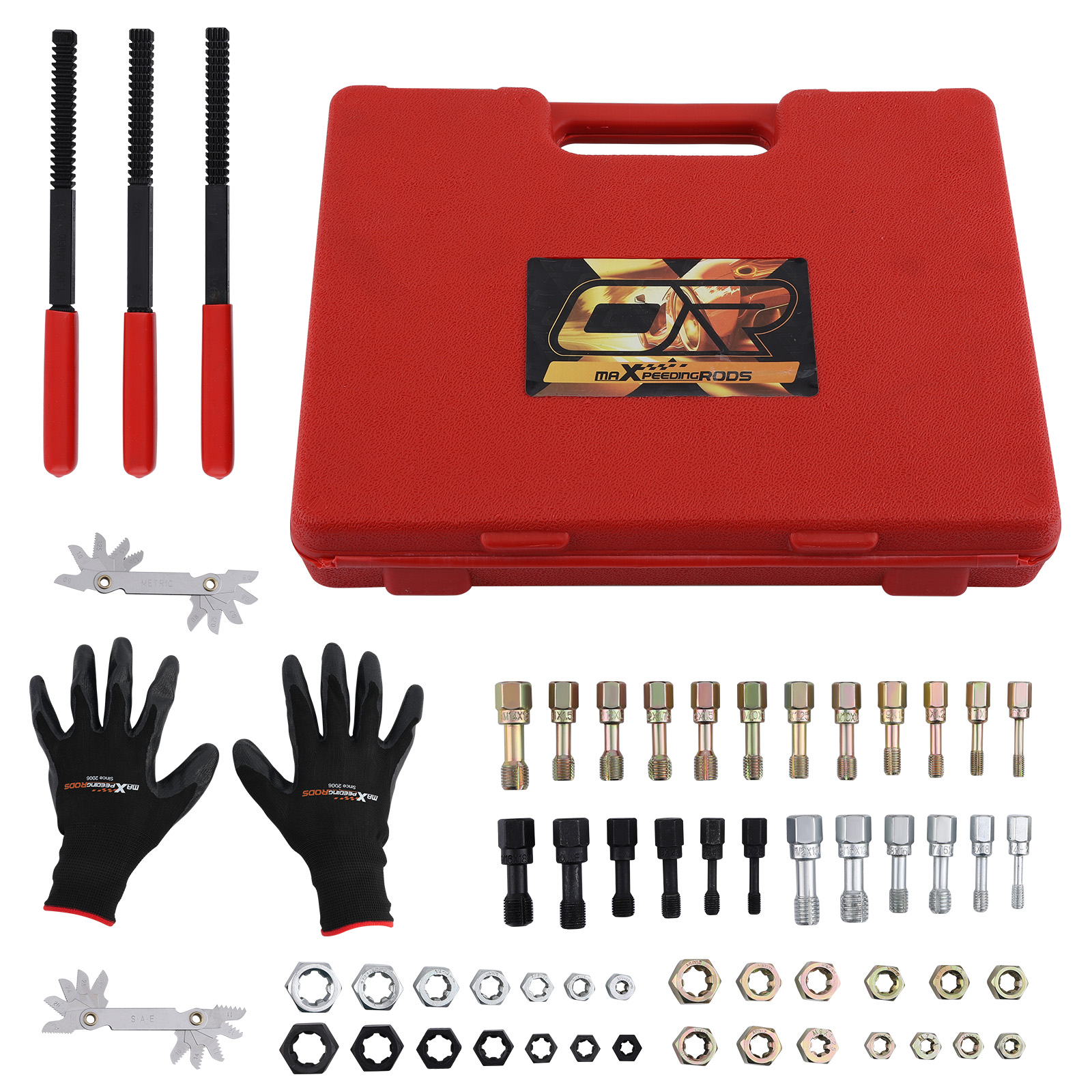 New Thread Restorer Kit, Rethread Repair Tool UNC UNF & MetricThread Chaser 56pc