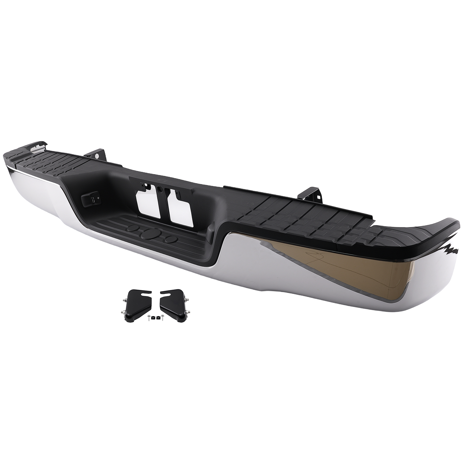 Chrome Steel Rear Bumper Assembly for Toyota Tundra 2007-2013 521640C040