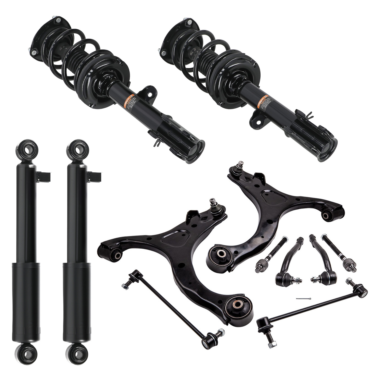 12pcs Front + Rear Struts Control Arms Sway Bar for Kia Sorento 2011-2013 172712