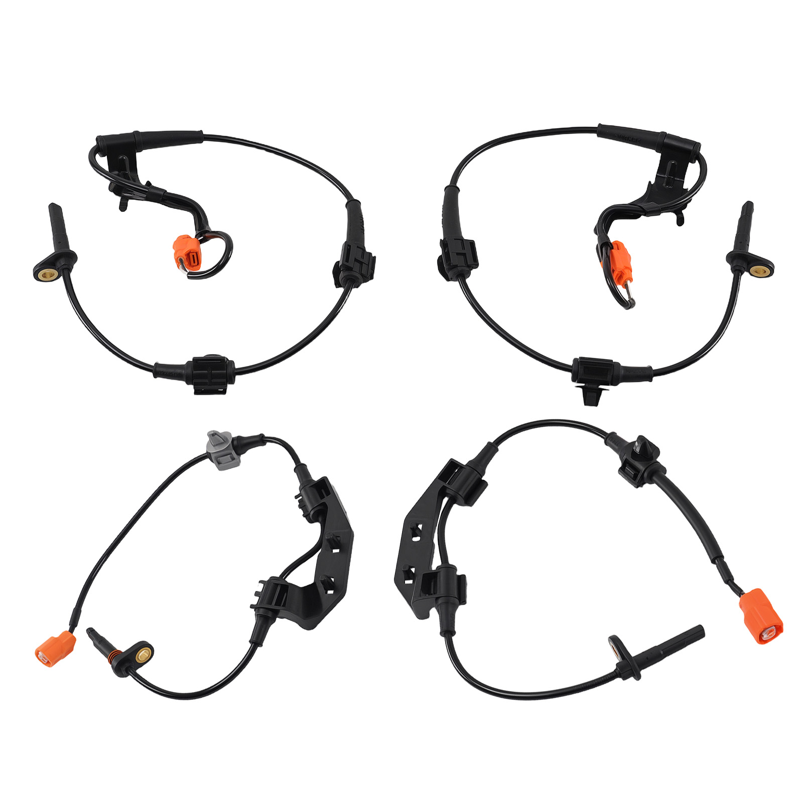 Front Rear ABS Wheel Speed Sensor Set of 4 for Honda CR-V 2.4L 2002-2006 5S7607