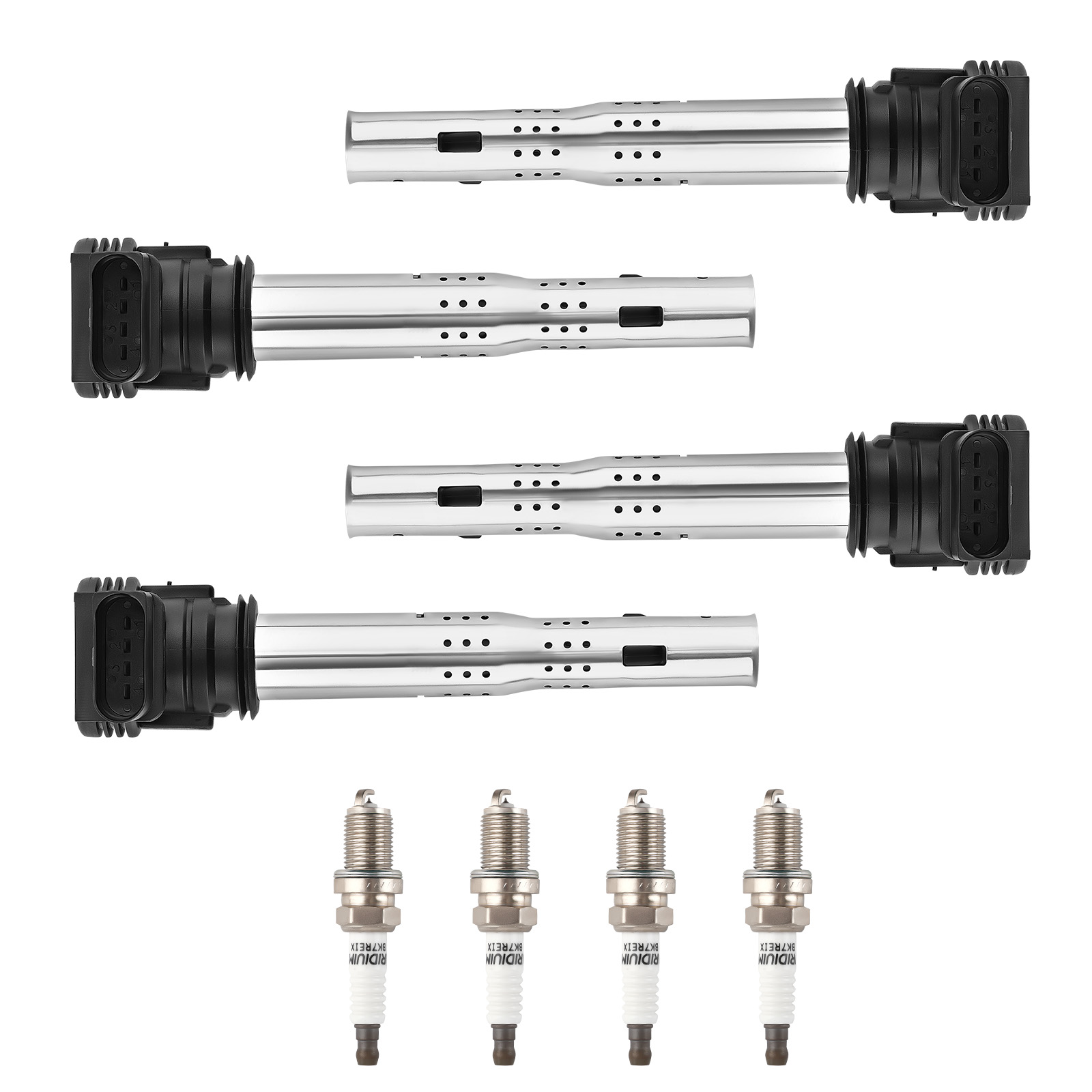 Complete UF575 Ignition Coil Set for VW Jetta Golf GTI Beetle 2.0L 2006-2014