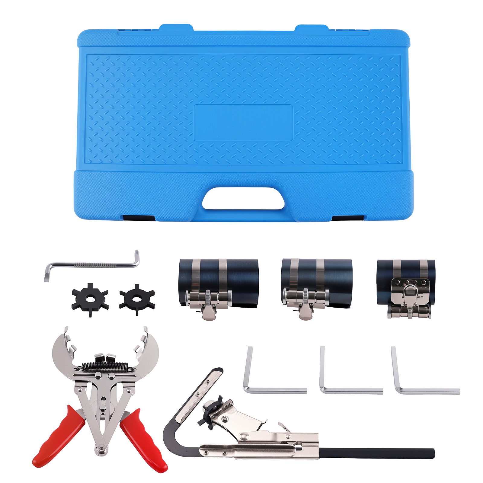 Engine Piston Ring Compressor Pliers 11PC Steel Tool Set 53-175mm Service