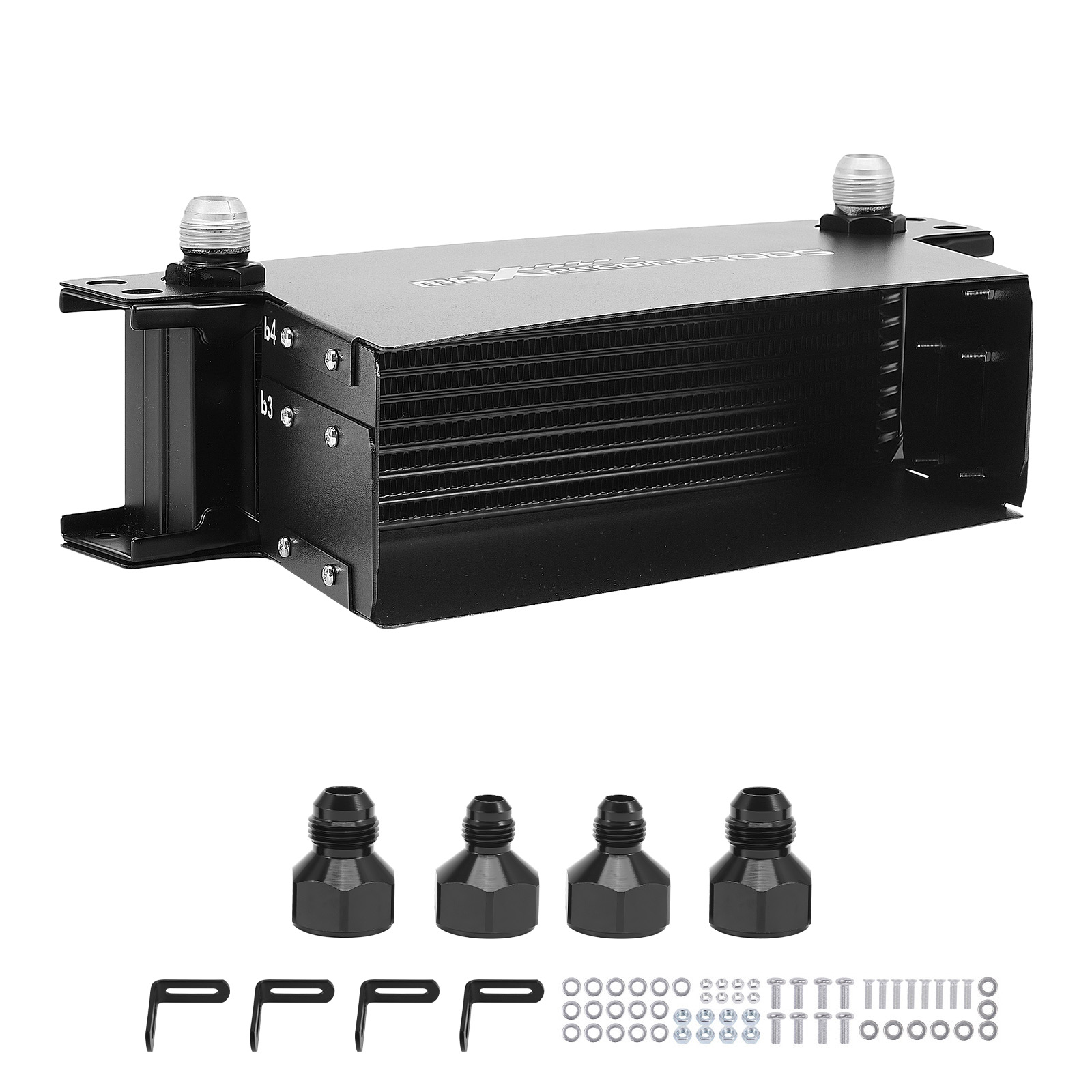 Radiatore Olio Universale 10 Righe per Auto Alluminio AN-10 con Kit Montaggio
