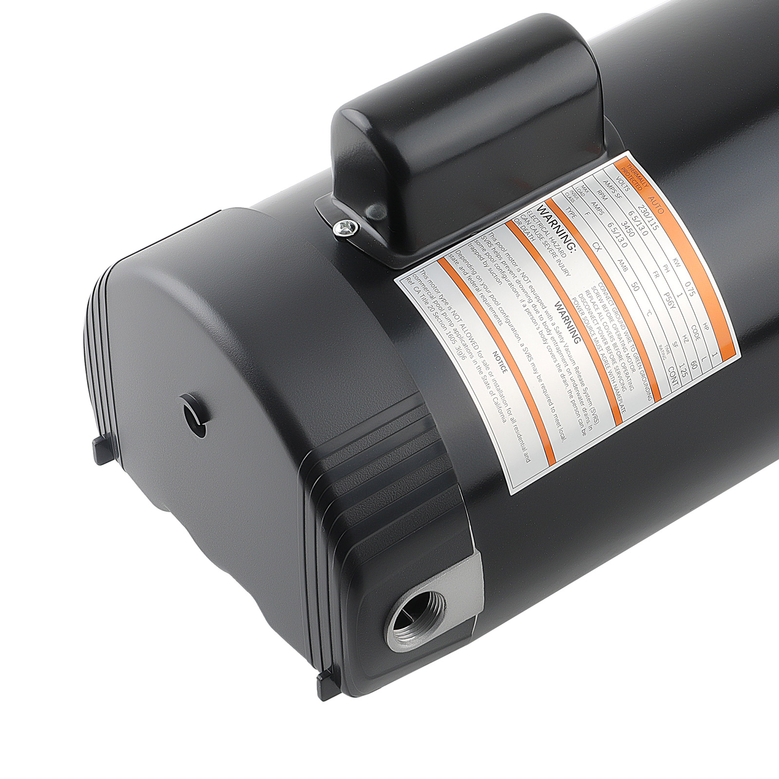 Steel Single Speed Square Flange Pool Pump Motor For B2853 1HP 230/115 Volts