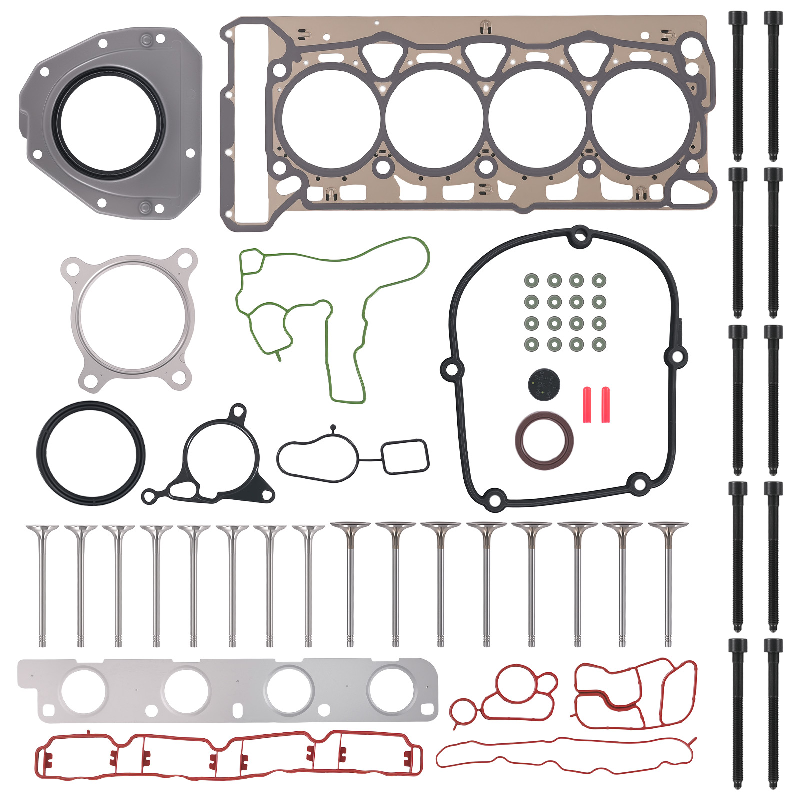 Head Gasket Valves Kit for Audi A4 A5 Q5 2.0 TFSI 09-15 06J103383D 06H103383AC