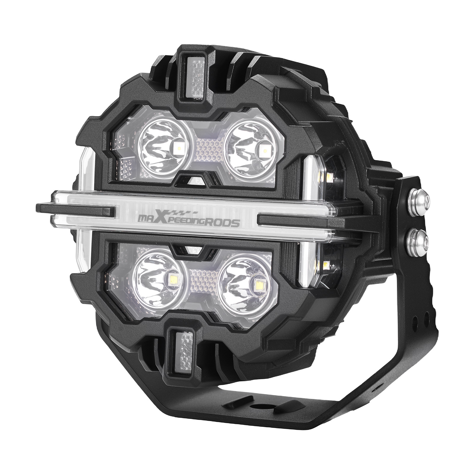 LED Pod Lichter 5Zoll Fahren Lichter Spot Strahl RGB DRL Weiß Bernstein Off Road