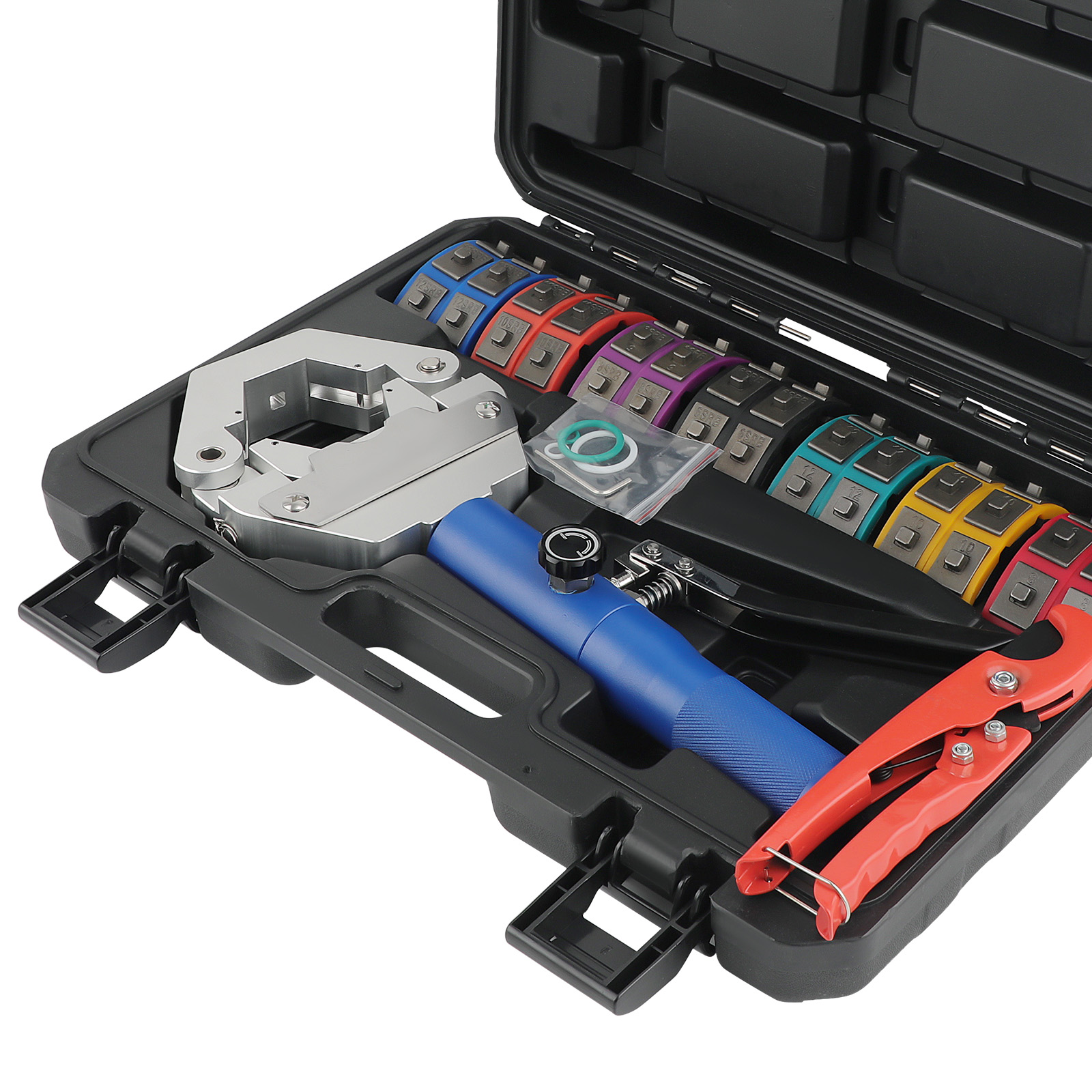 Auto AC Repair Tool Kit 71500 Hydraulic Crimper with 7 Dies Set #6-#12
