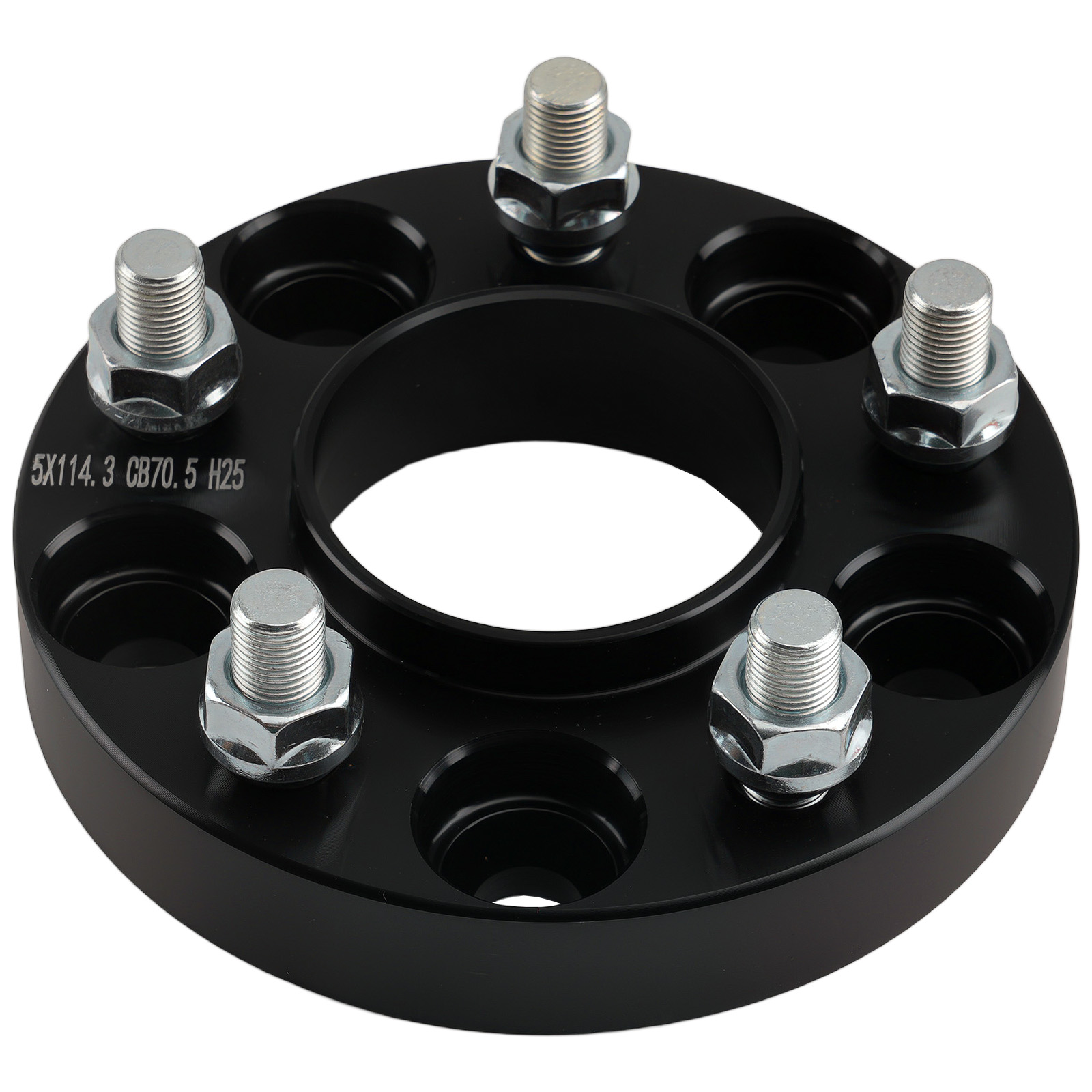 25.4mm T6 Wheel Spacers for Ford Bronco Edge 5x4.5 70.5mm Hub Centric 2PC