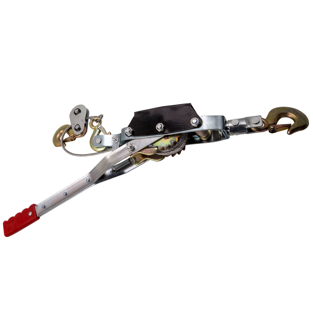 4 Ton 3 Hook Come A Long Winch Hoist Cable Puller Hand Winches Come