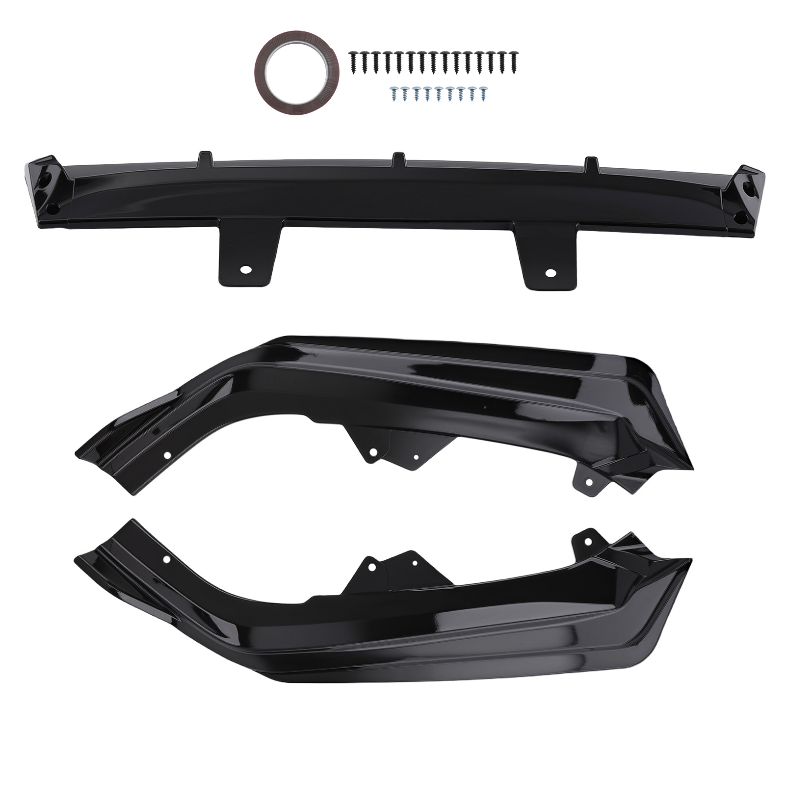 Bumper Lip Kit Black for Honda Accord 2021-2022 Front Lower Protection Plastic