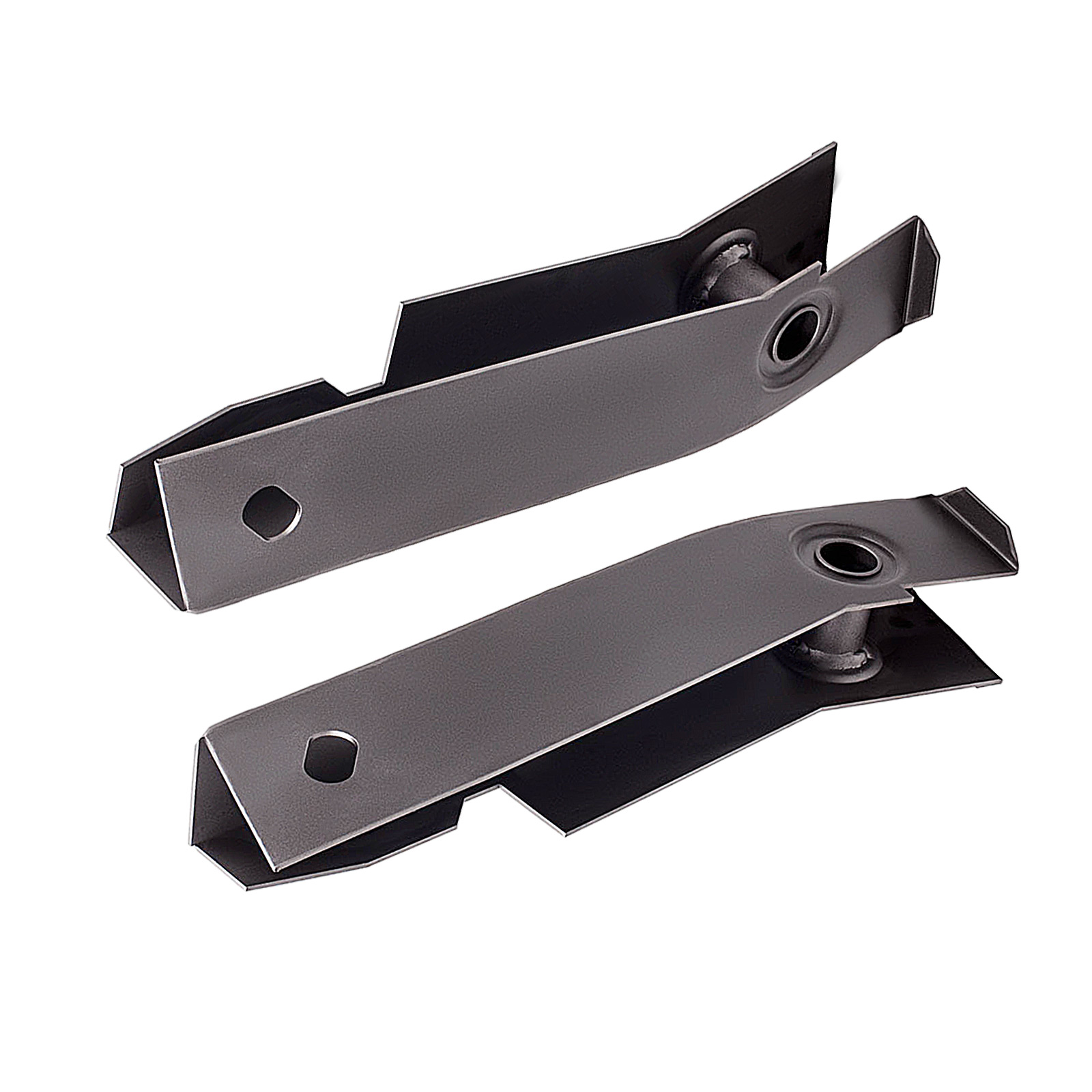 2 Pcs Rear Shackle Mount Frame Repair Kit For Jeep Wrangler Yj 87-95 Grey