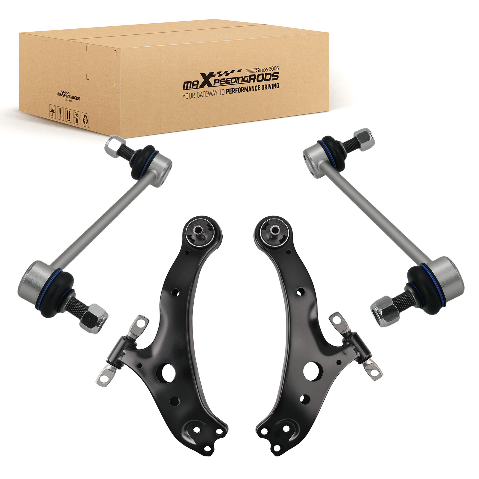 4x Front Lower Control Arm +Stabilizer for Toyota Camry Avalon HIGHLANDER Solara