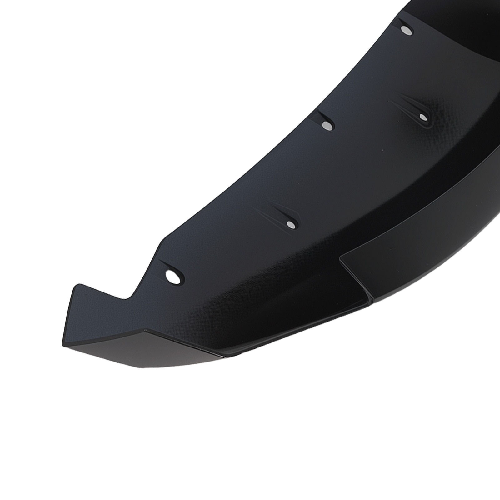 Front Bumper Lower Chin Lip Splitter For BMW E82 M Sport 2007-2013 Gloss Black