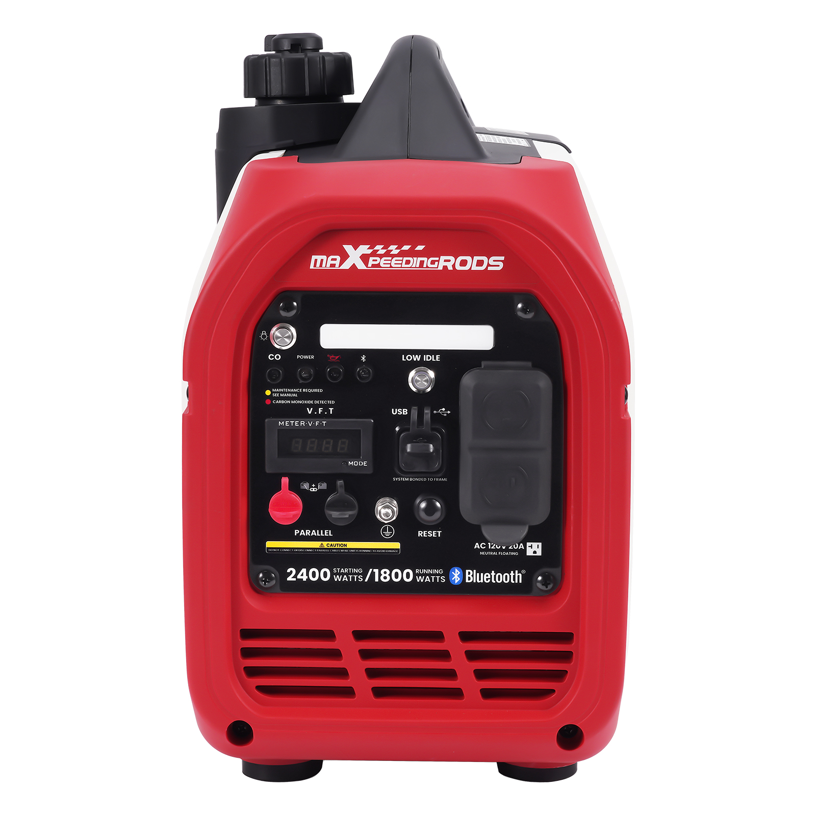 Portable Generator with CO Protection 2400W  Quiet 15kg for Camping Emergency