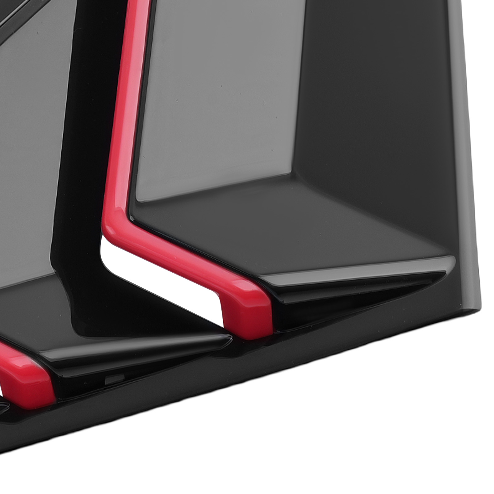 Side Quarter Louvers Window for Honda Civic 4-Door 2016-2021 Gloss Black