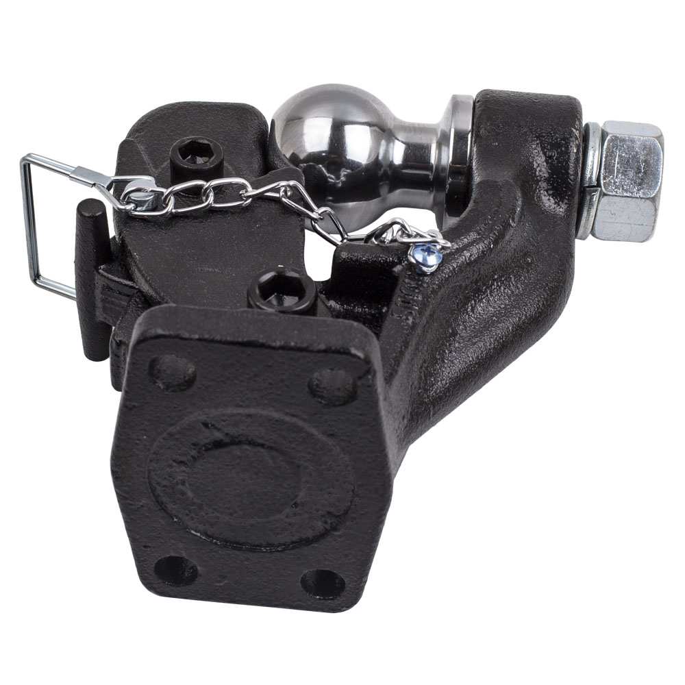 Heavy Duty 8 Ton Combination Hitch Pintle Hook Tow Towing 4 Bolt Truck