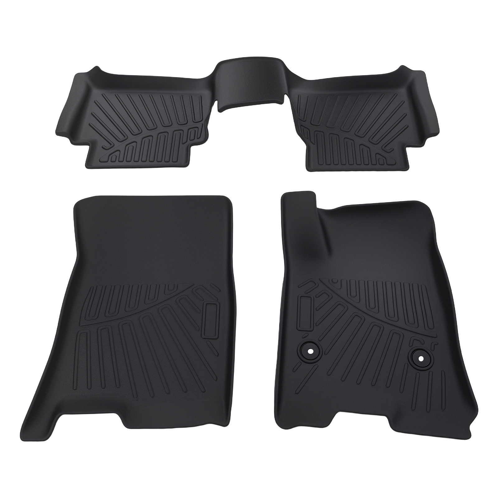 3 Pack  Front & Rear Interior Floor Mats Carpet fit for Chevy Colorado 2023-2025