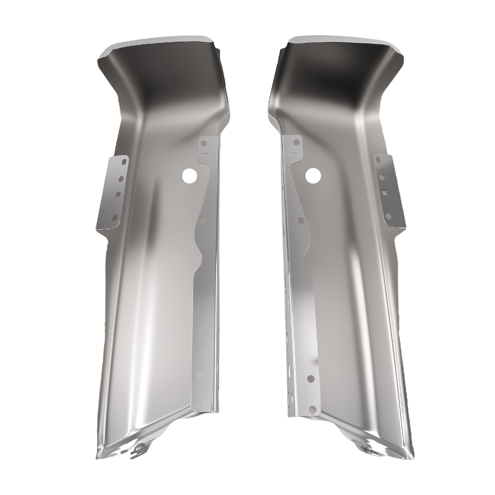 Rear Left Right Bumper End for Ford F-150 2021-2023 Chrome Steel