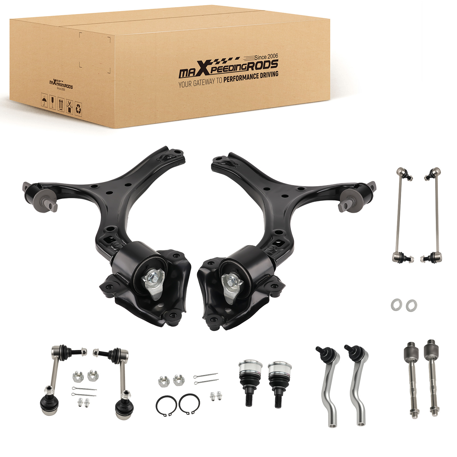 Front Suspension Lower Control Arms w/Ball Joints Kit For 2013-17 Honda Accord