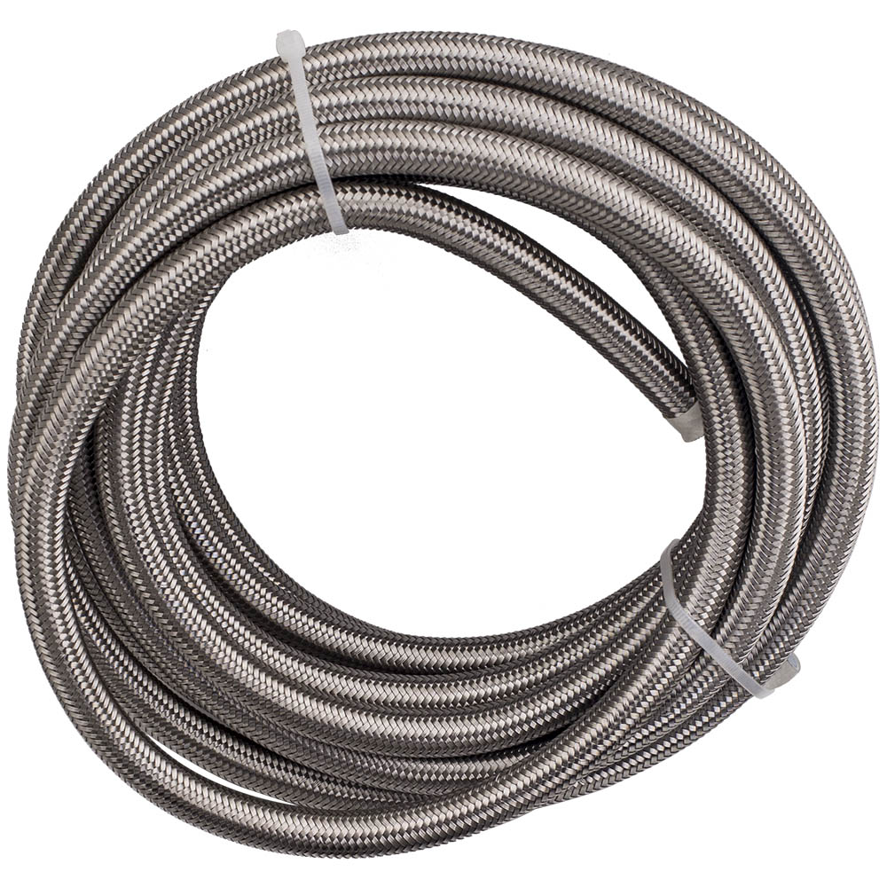 6M/20 FT N-8 8AN Carburant Ligne Raccord Trousse Tressé Carburant Ligne Kit