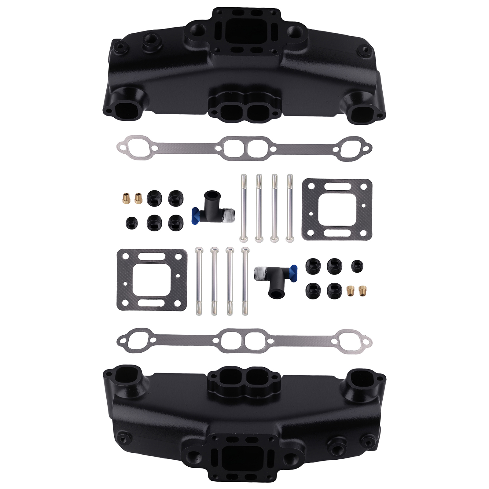2x Exhaust Manifold W/Gasket for Mercruiser GM 305 350 377 V8 1983-02 18-1953-2