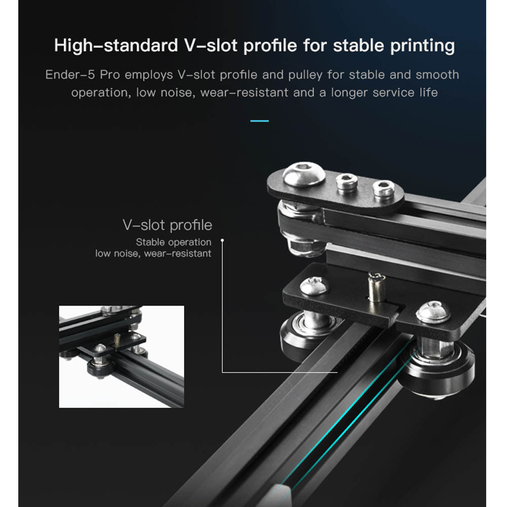 Creality  Ender 5 Pro Hochpräziser 3D Drucker DIY Kit 3D Printer 220*220*300mm