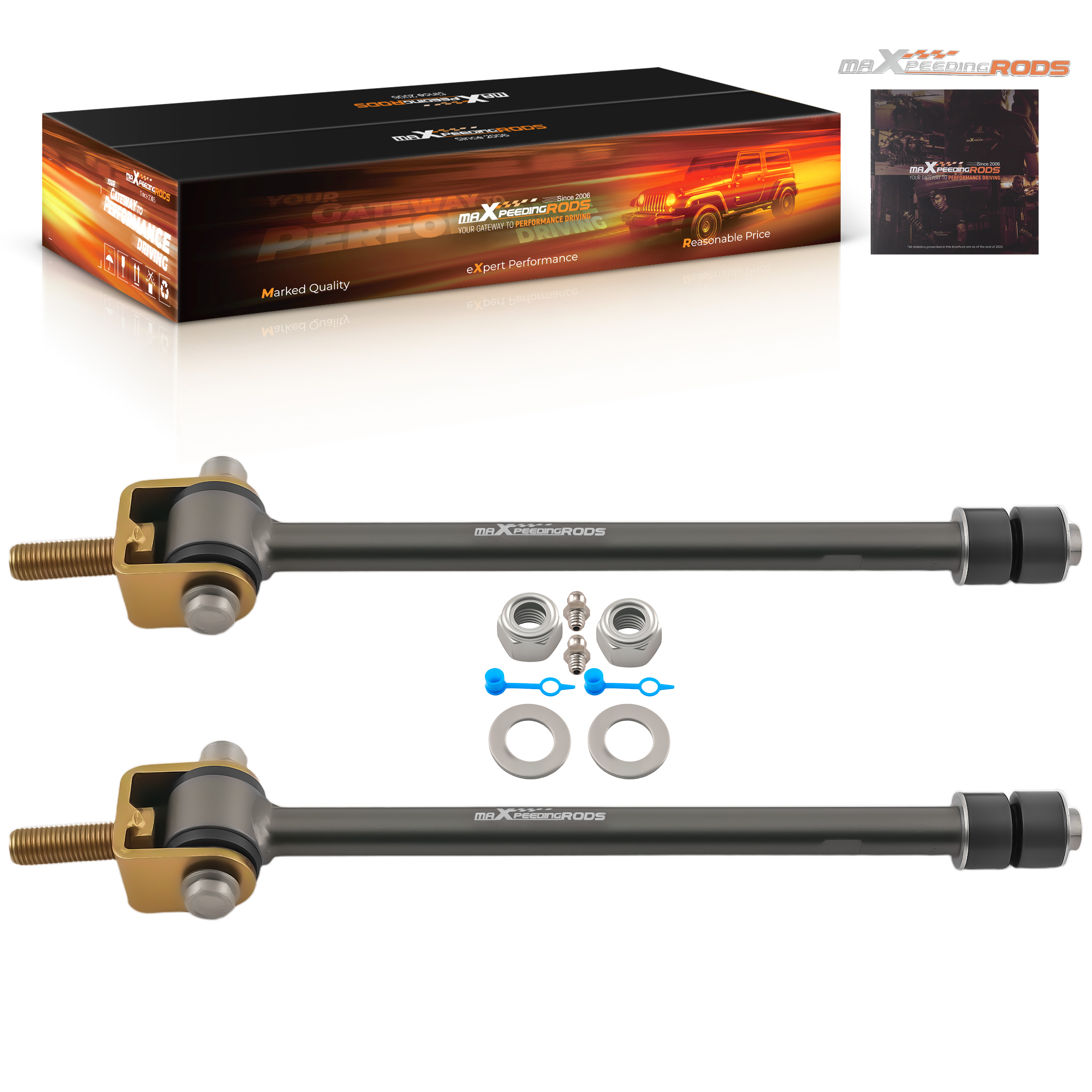 Front Sway Bar End Link Set for Chevy Silverado & Sierra 2500/3500HD 2001-2019