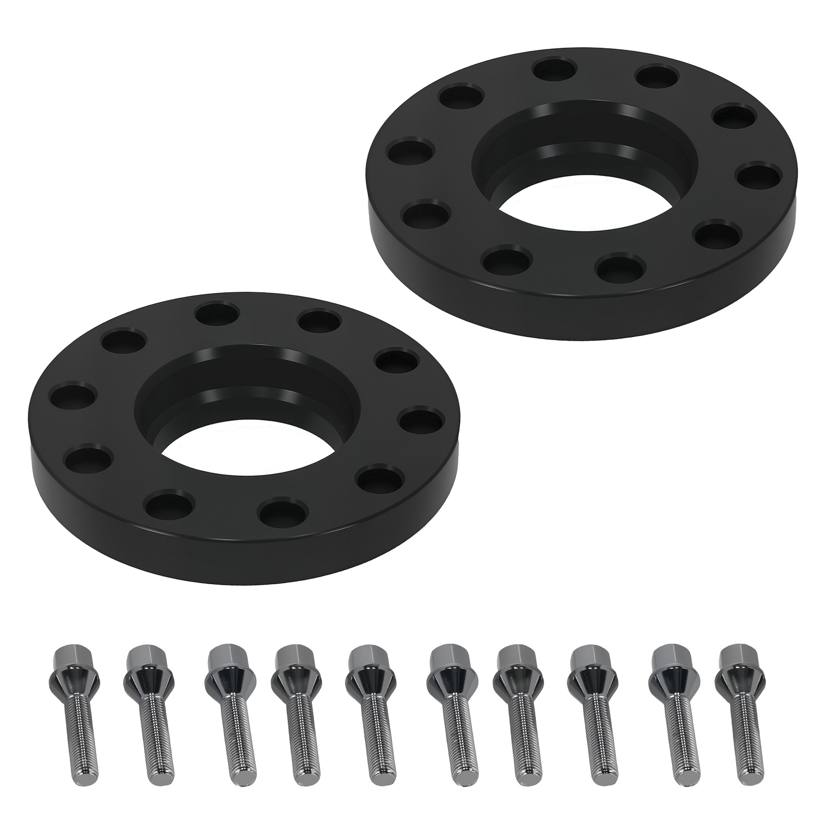 2x Alu Radabstandshalter 20mm for BMW 5er E34 5x120 M12x1.5 1987 - 1996