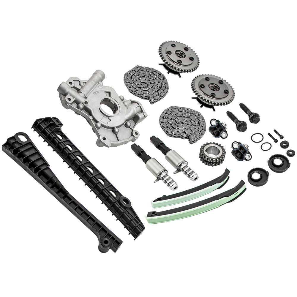 Timing Chain Kit w/ Oil Pump Timing Solenoids For Ford F150 Lincoln 5.4L  04-08