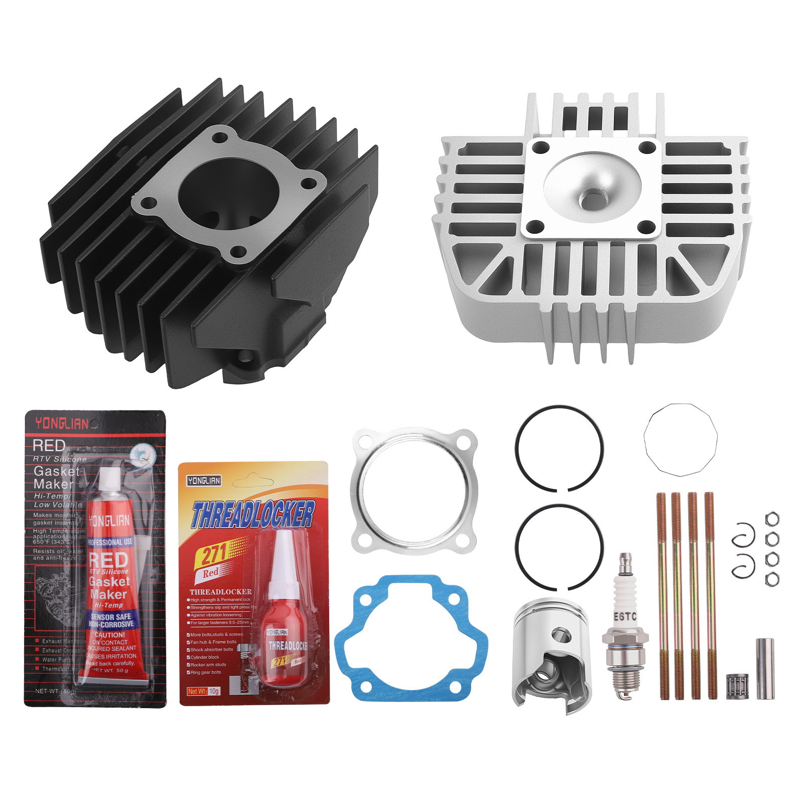 Cylinder Piston Gasket Head Top End Rebuild Kit For Yamaha PW80 PY80 83-06
