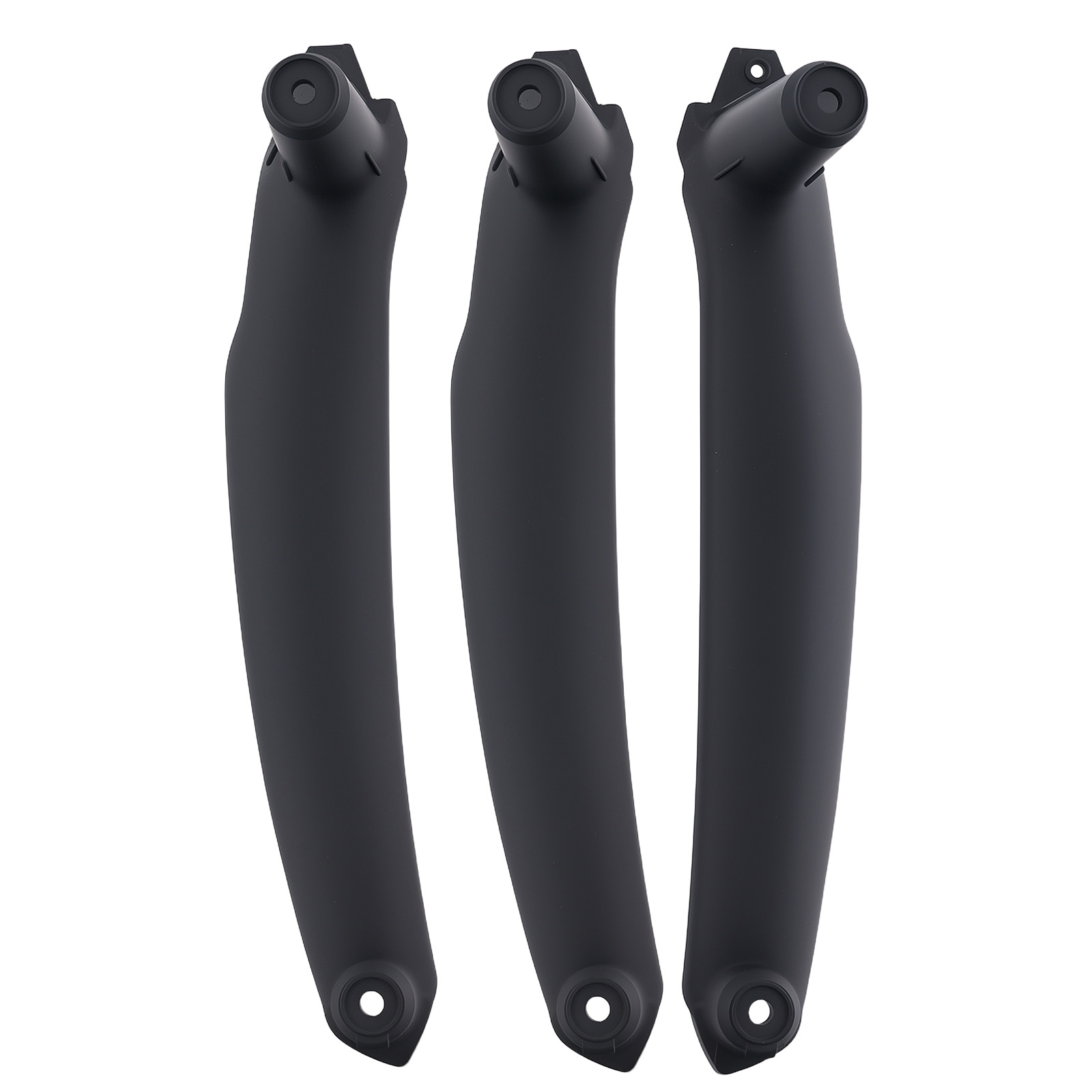 3Pcs Interior Door Pull Trim for BMW X5 E70 X6 E71 50ix M 2008-2014 Black ABS