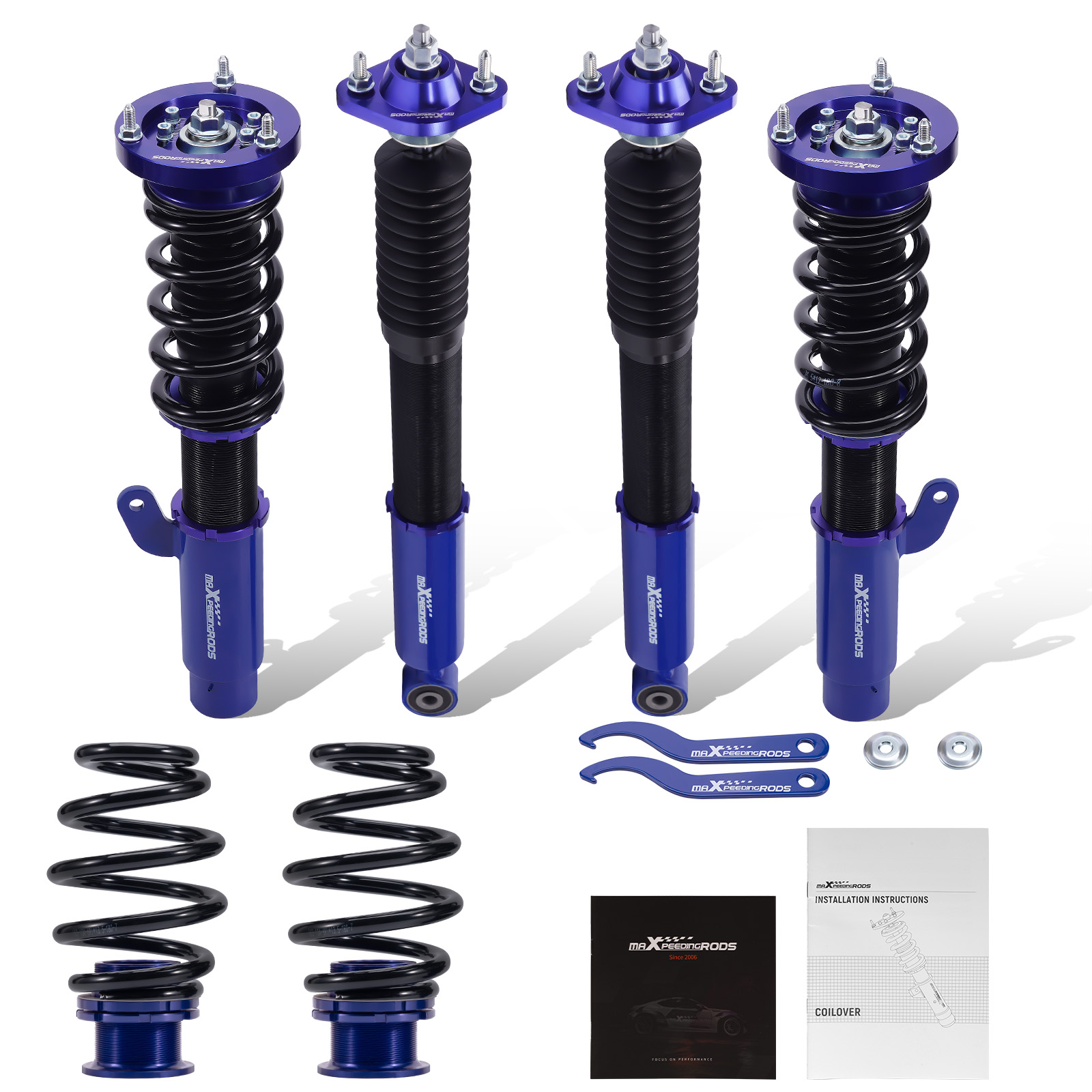 Coilovers for BMW 3 Series E46 Saloon/Coupe 2WD 1998-2006 4pcs Struts Spring