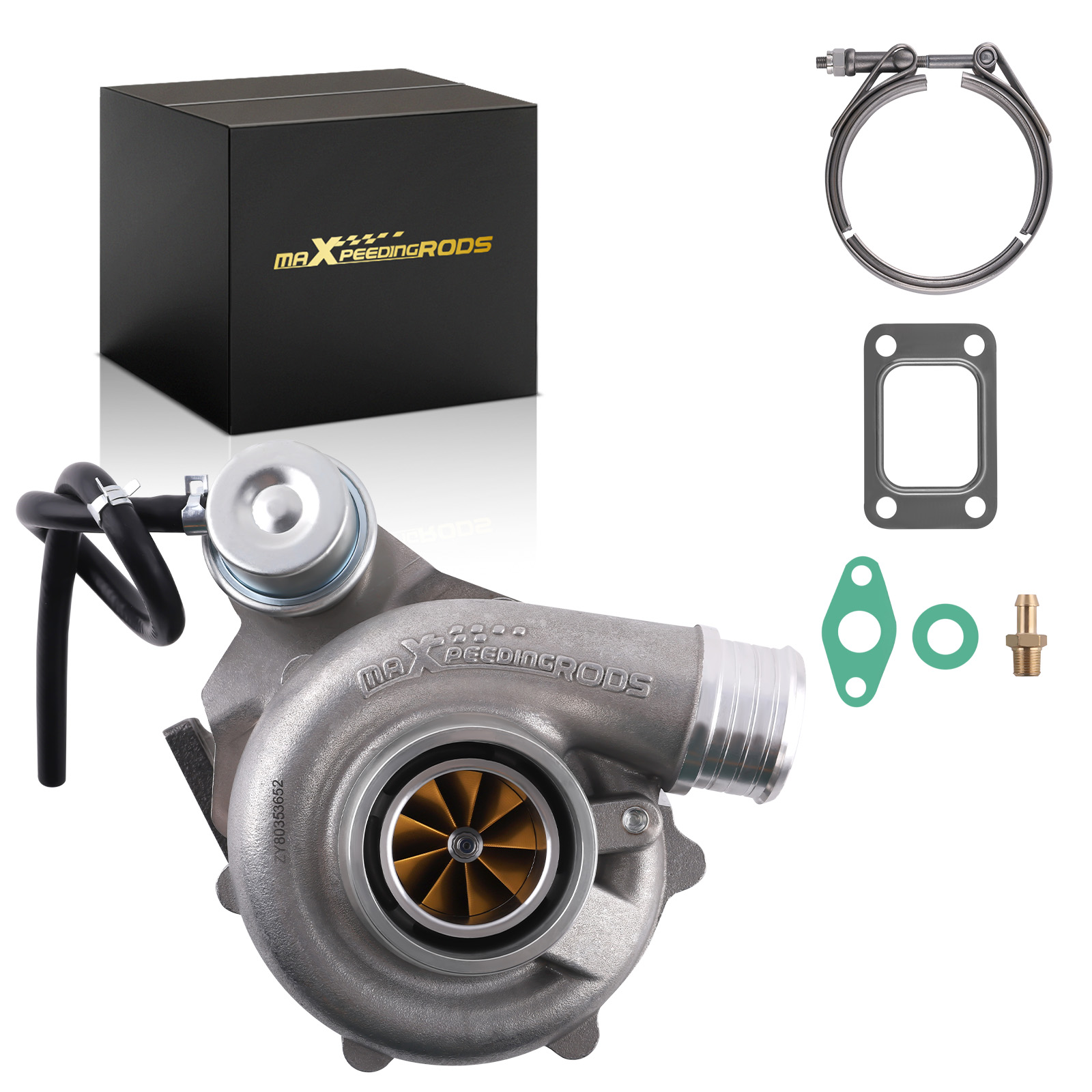 Universal T25 550HP Turbo Turbocharger Dual Ceramic Ball Bearing for 1.4L-3.0L
