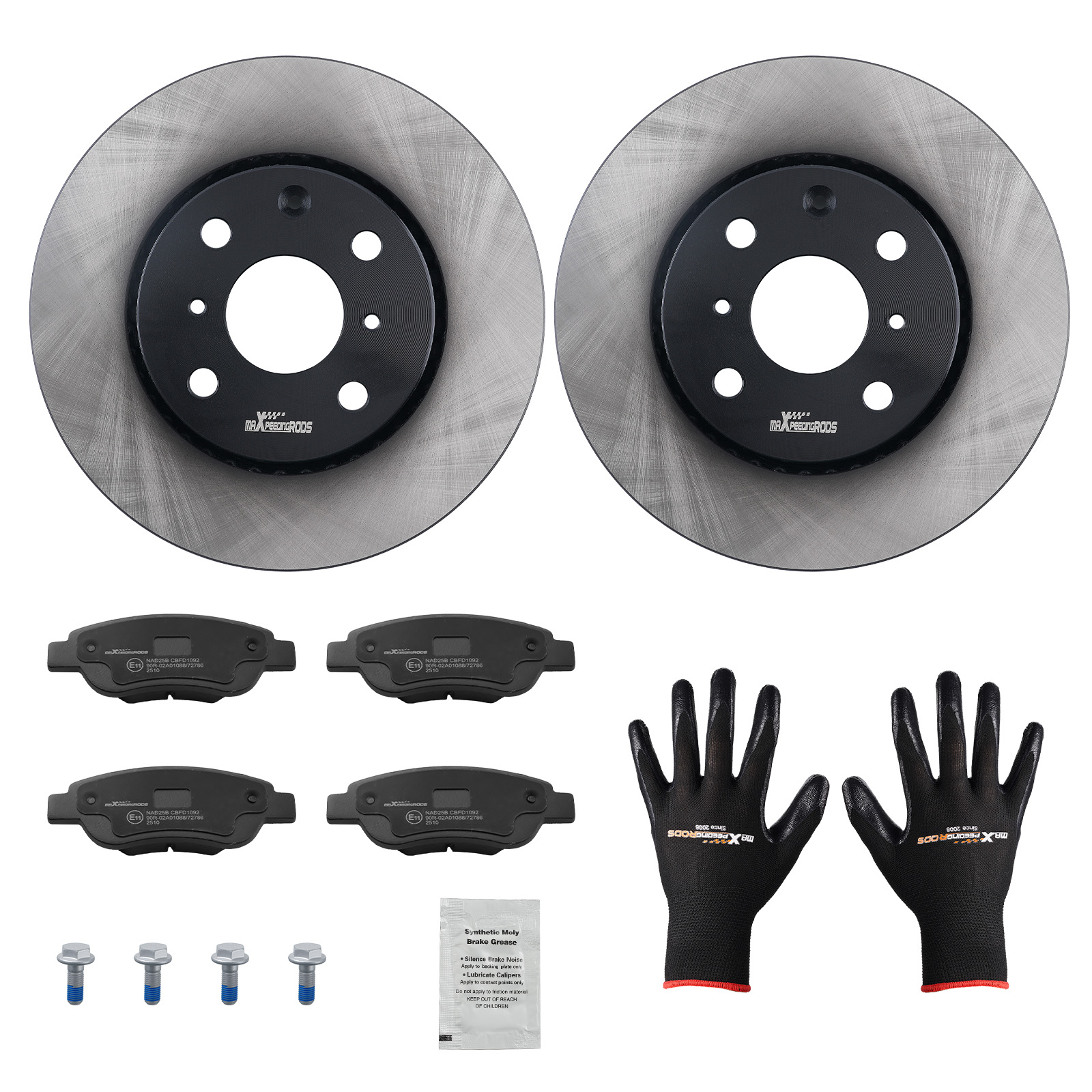 Bremsscheiben&Bremsbeläge Vorne For Peugeot 107 108 Toyota Aygo B1 B4 Citroën C1